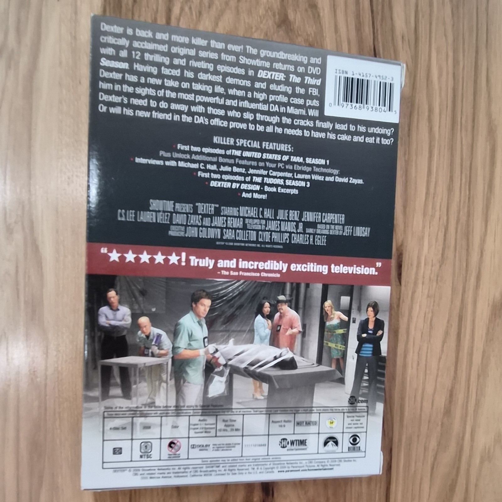 Dexter: The Third Season DVD Box Set 4-Disc Showtime Ent. Interviews