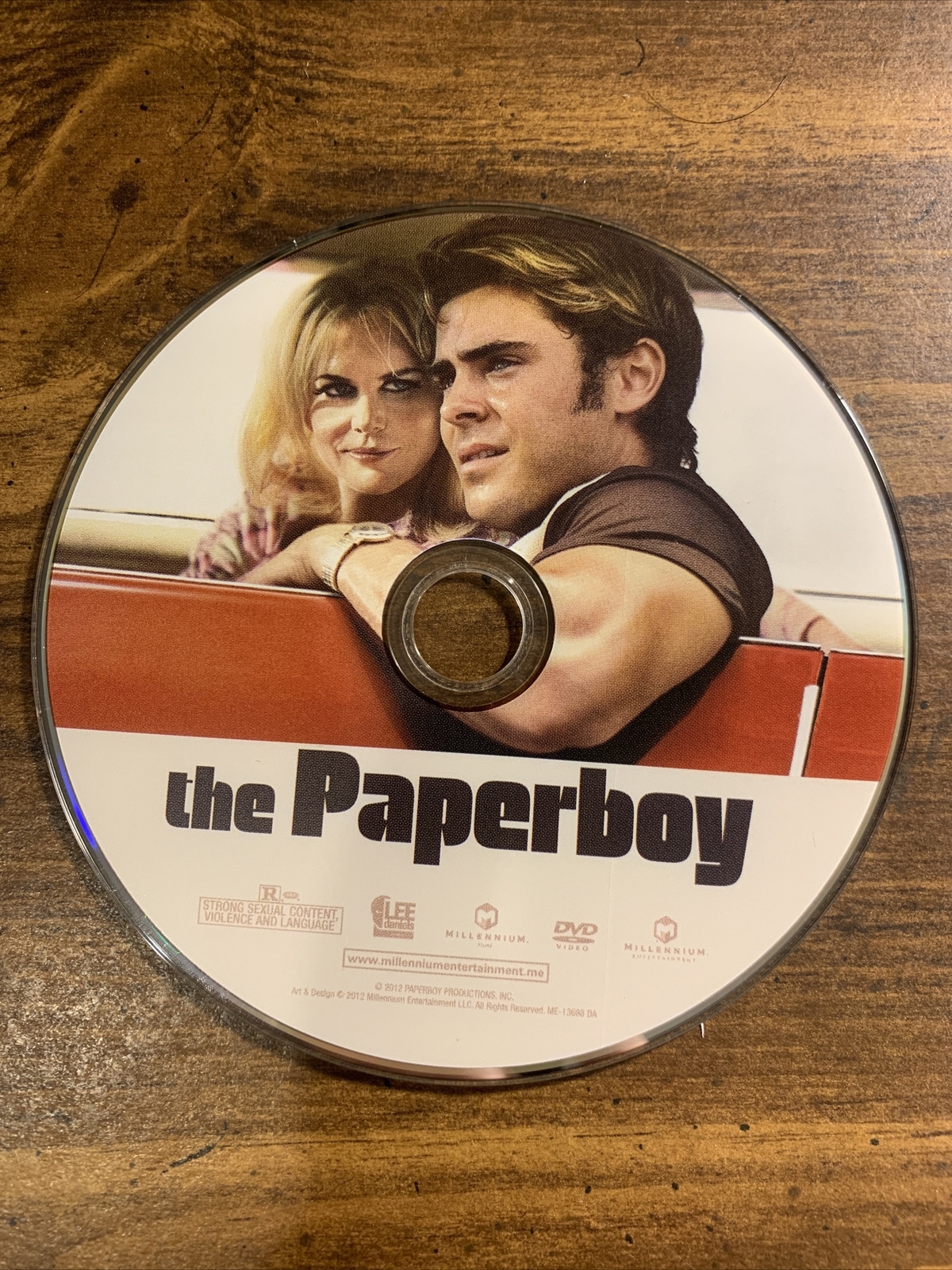 The Paperboy (DVD 2013) Nicole Kidman Matthew McConaughey Zac Efron *Disc Only*