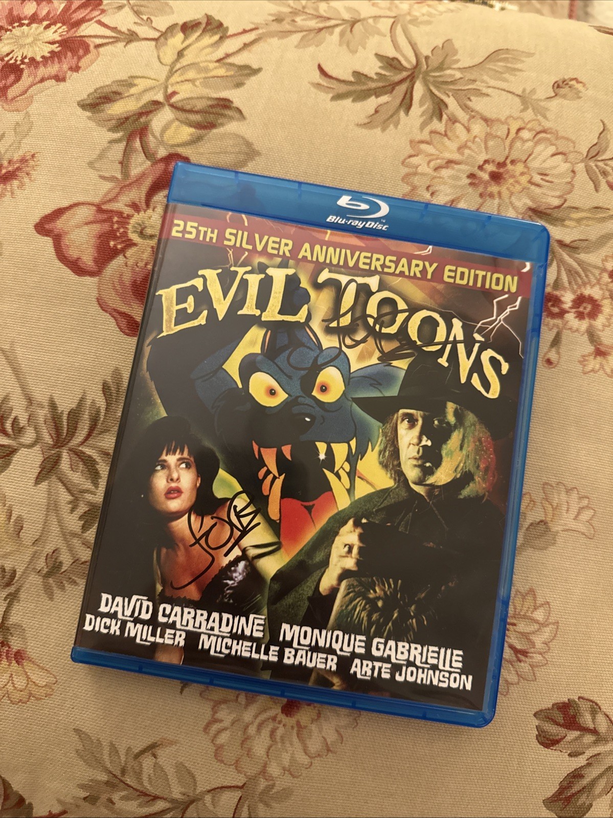Evil Toons (Blu-ray, 2018, 25th Silver Anniversary Edition) Signed?⭐️⭐️⭐️⭐️⭐️