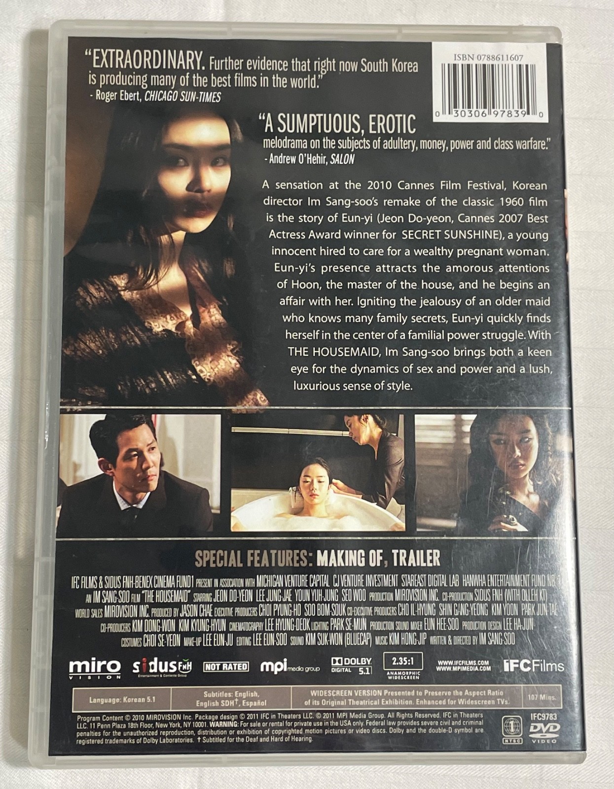 The Housemaid Korean Movie DVD Thriller Drama South Korea English Subtitles