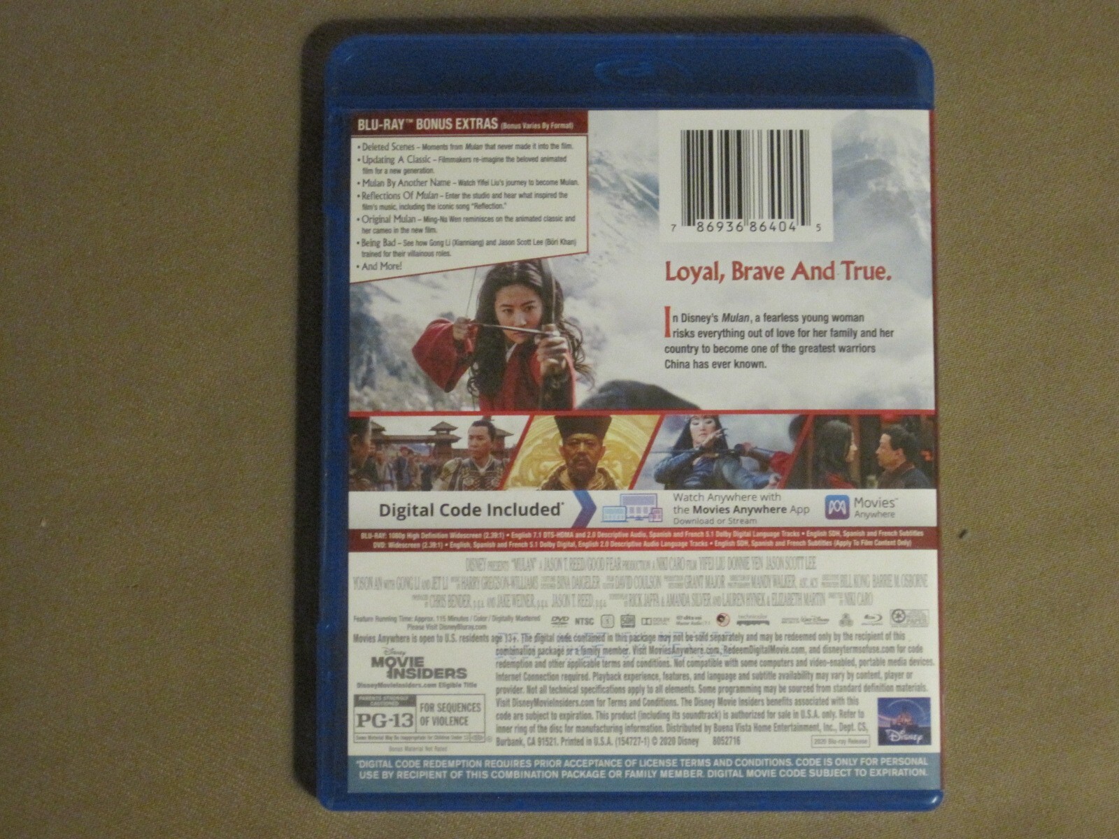 MULAN (2020) BLU RAY + DVD NIKI CARO LIU YIFEI DONNIE YEN GONG LI DISNEY NM