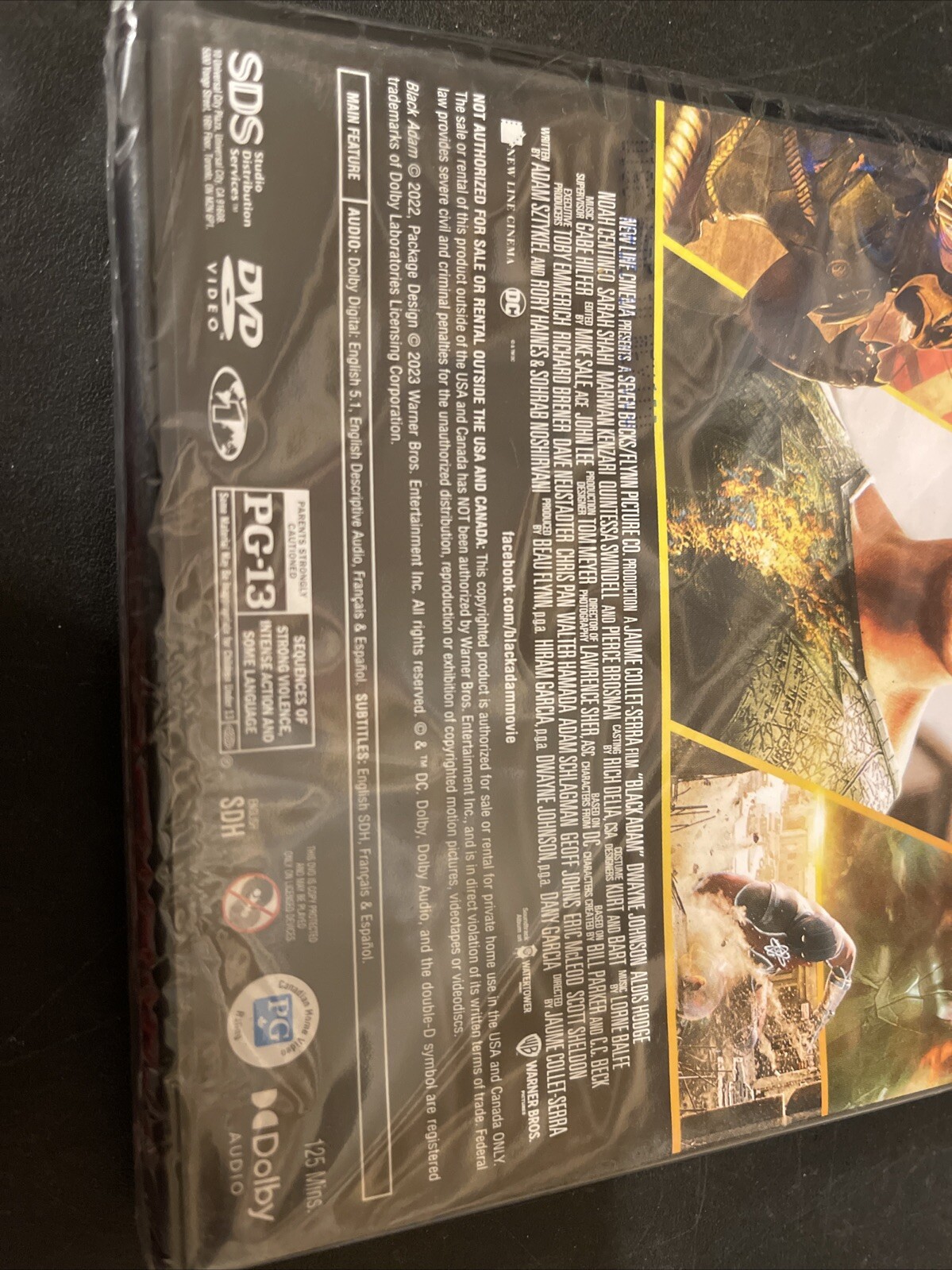 Black Adam (DVD, 2022) Dwayne New Ships Free Broken Case