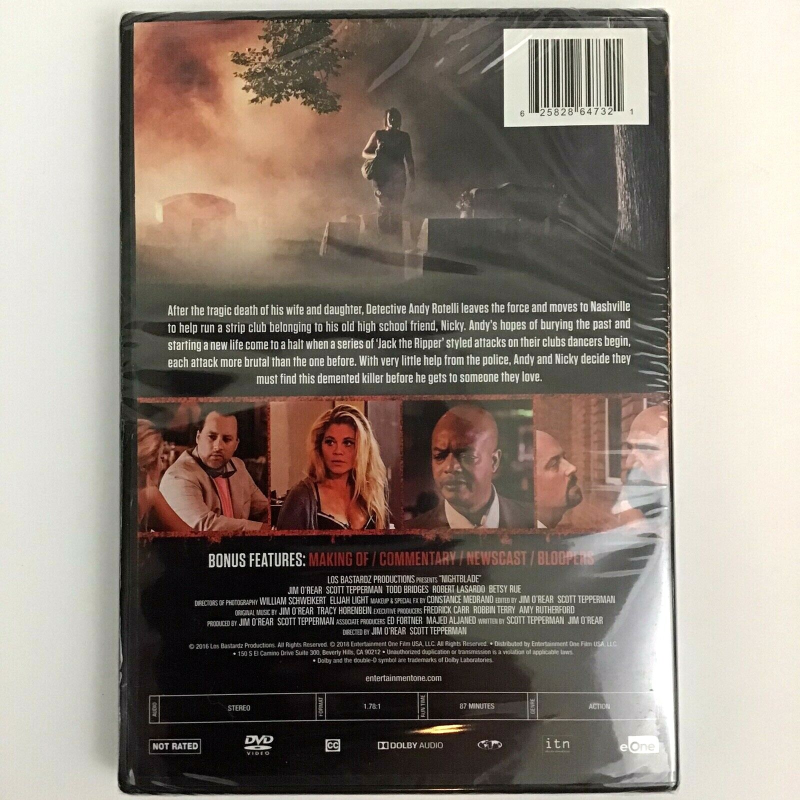 Nightblade (DVD, 2018) Action Strip Club Killer 1.78:1 NR Region 1 NEW SEALED