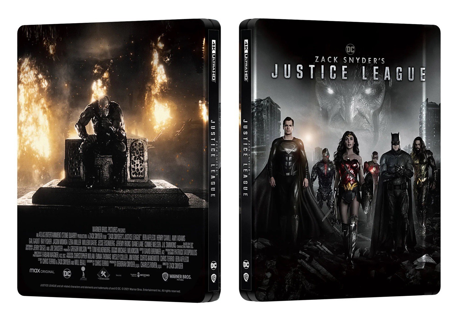Zack Snyder’s Justice League 4K UHD Steelbook Manta Lab Lenticular Full Slip #39