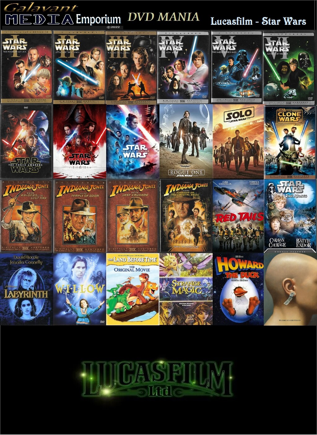 DVD Mania Pick Your Movies Disney Pixar Lucasfilm Family Combined Ship DVD Lot