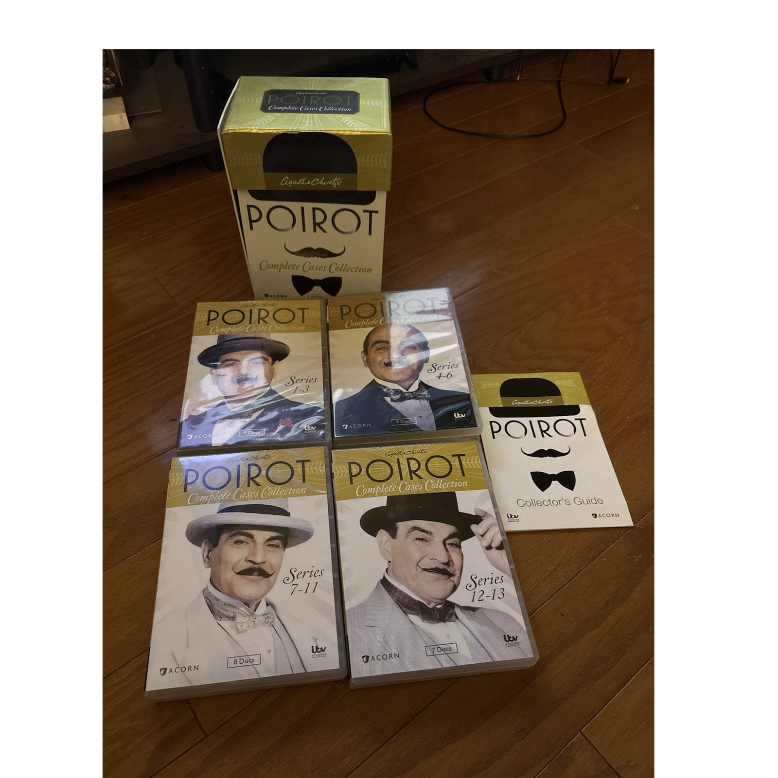 Acorn ITV Studios Agatha Christie Poirot Complete Cases Collection DVD Box Set