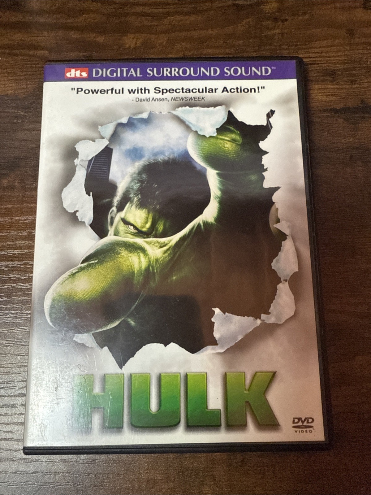 Hulk 2003 Movie DVD Marvel DTS Version 1.85:1 Anamorphic Widescreen