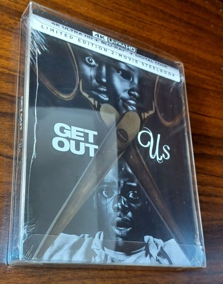 Get Out / Us Double Feature -Limited Edition Steelbook (4K+Blu-ray)-NEW-Free S&H