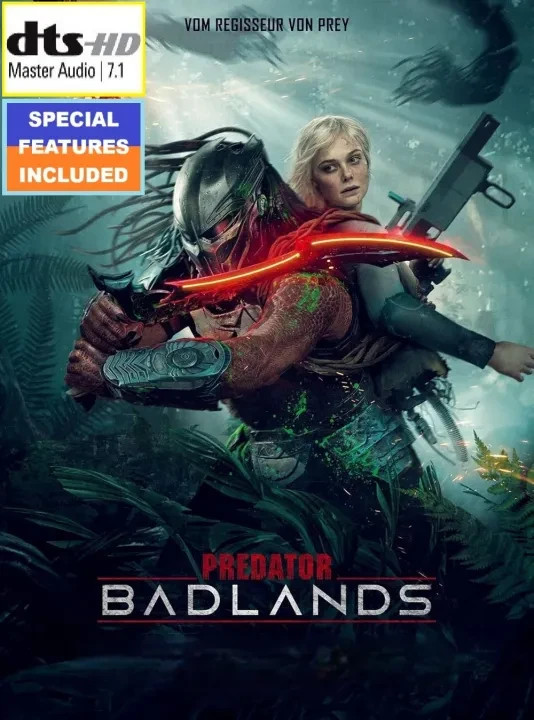 BLU RAY Predator Badlands (2025) Action/ Sci-Fi/ Thriller