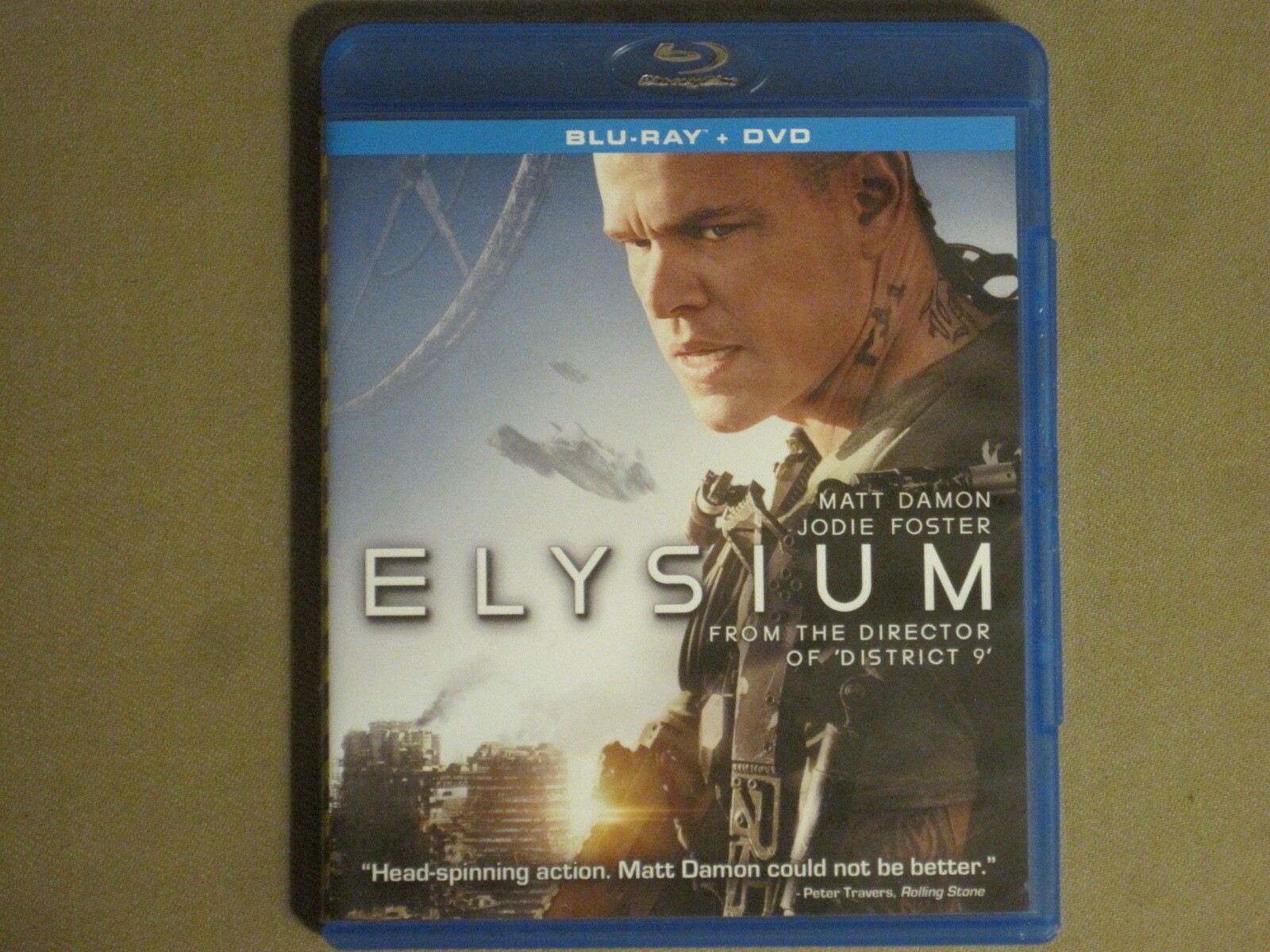 ELYSIUM (2013) BLU RAY NEILL BLOMKAMP MATT DAMON JODIE FOSTER DYSTOPIA SCI-FI NM