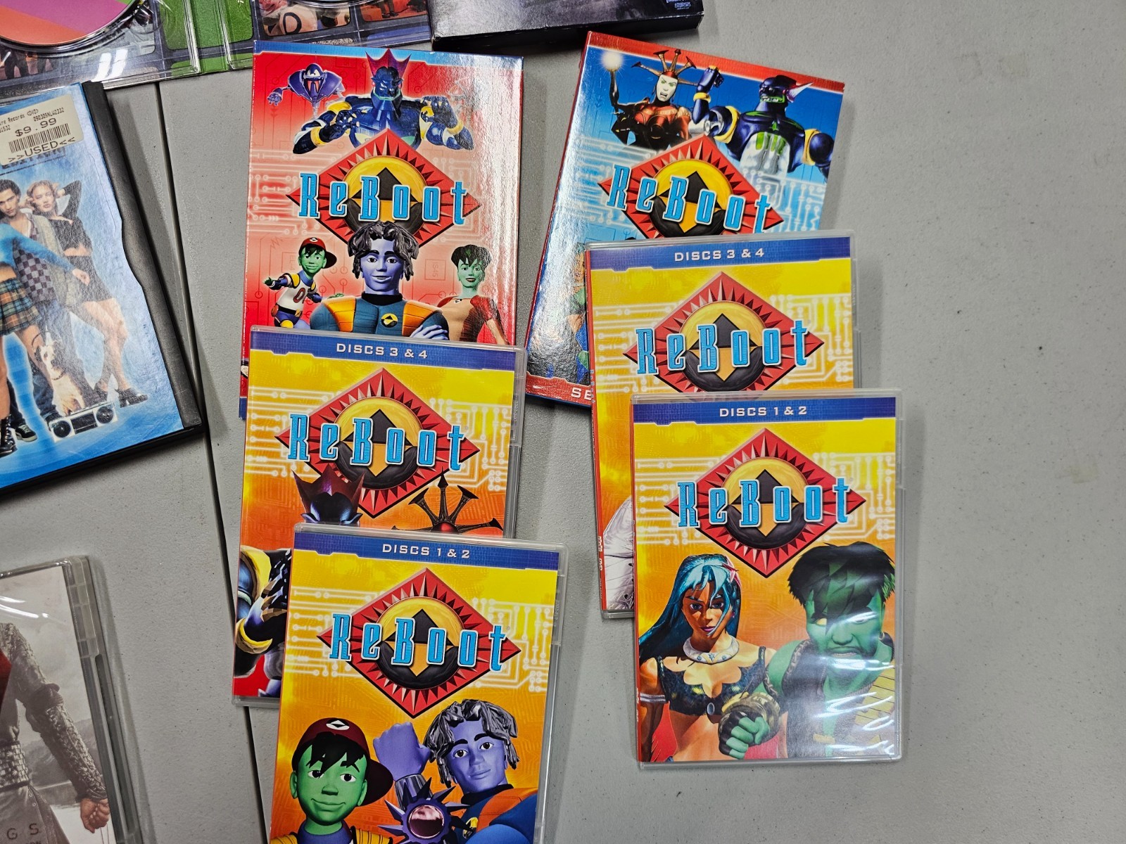 Anime DVD Lot Reboot Robot Chicken Vikings Dogma Batterys not incl Empire Record