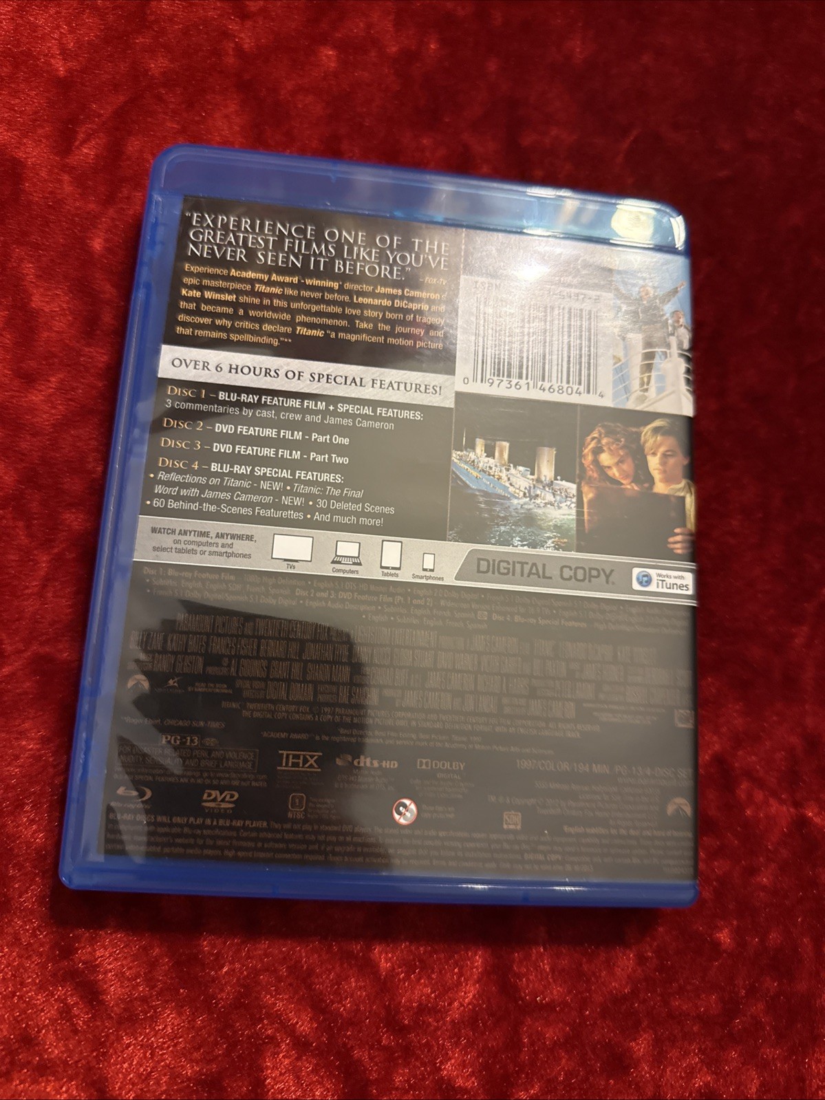 Titanic (Blu-ray w/ Slipcover, 1997) **Mint Disc** CIB