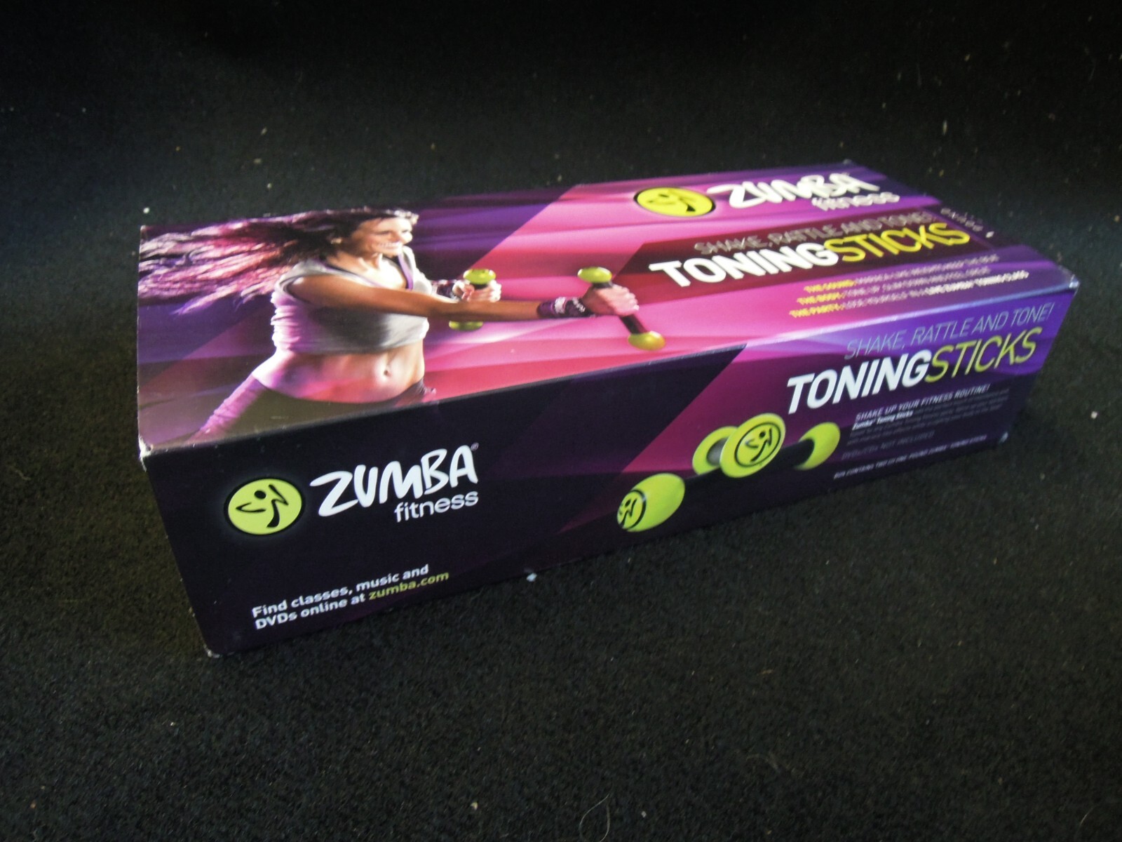 Zumba 1 lb Toning Sticks Shaker Weights (Set of 2) New Open Box [A19]