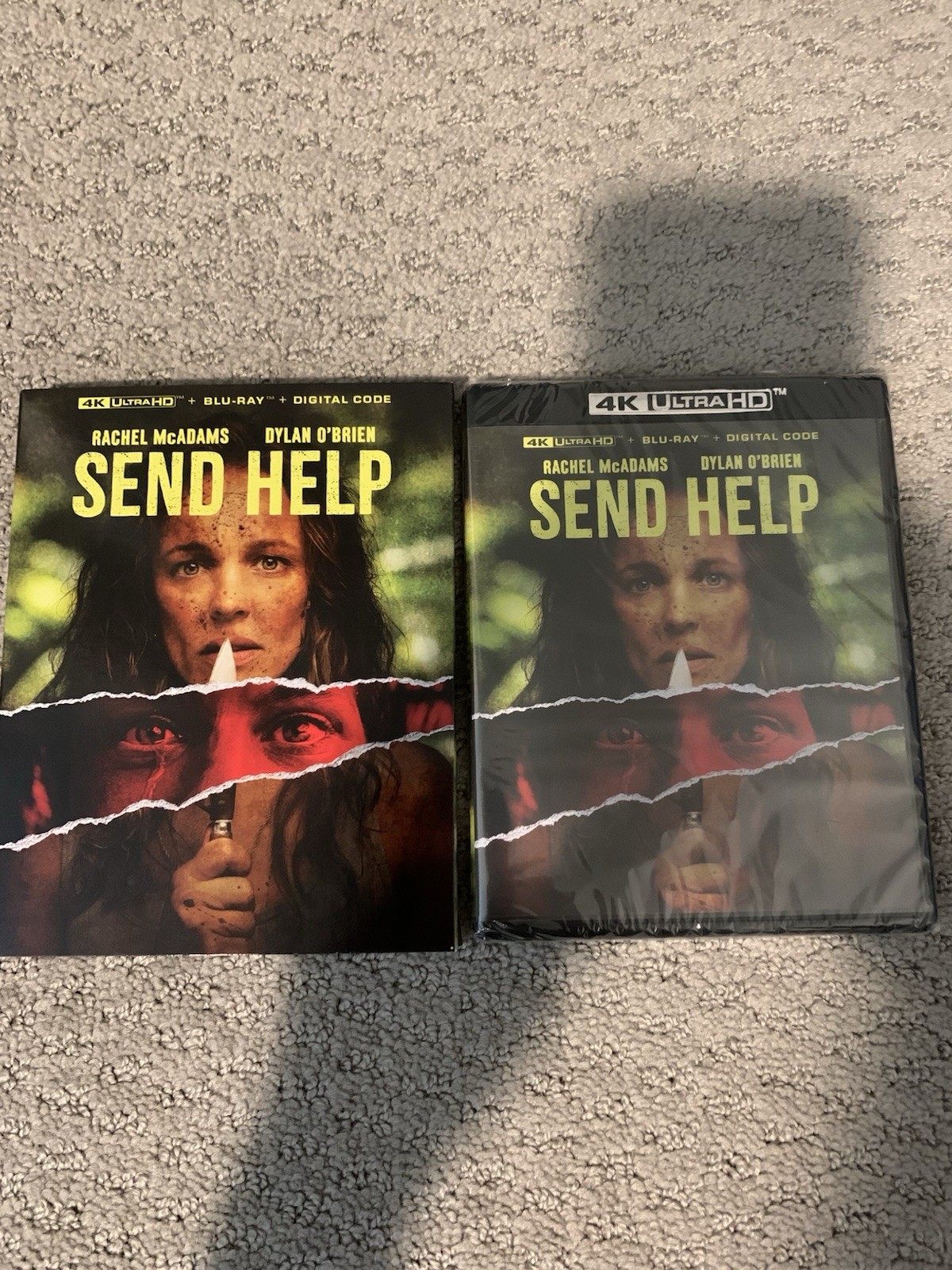 Send Help (4K Ultra HD + Blu-ray, 2026) Brand New w/ Slipcover