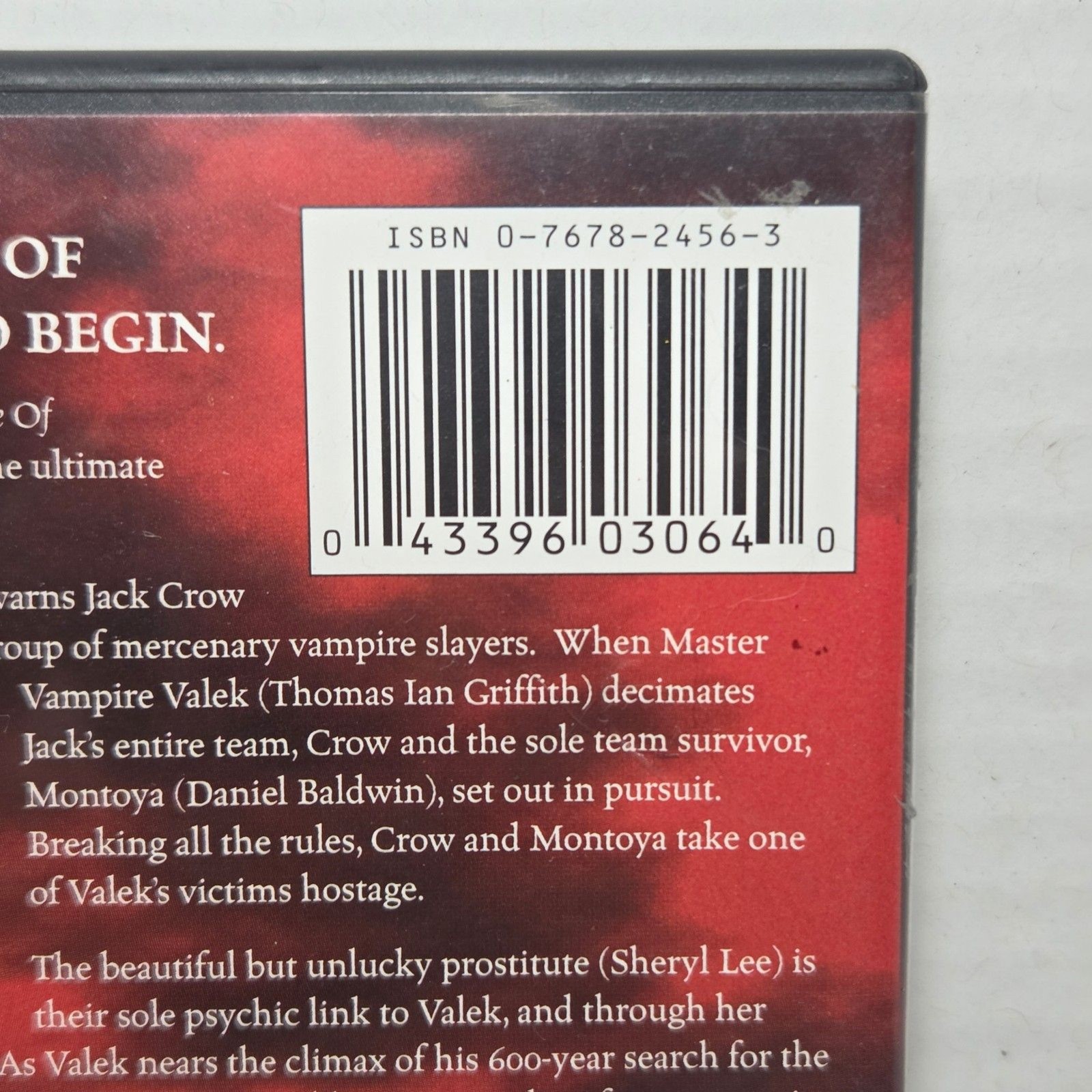 John Carpenter’s Vampires DVD 1998 James Woods Horror Cult Classic R-Rated
