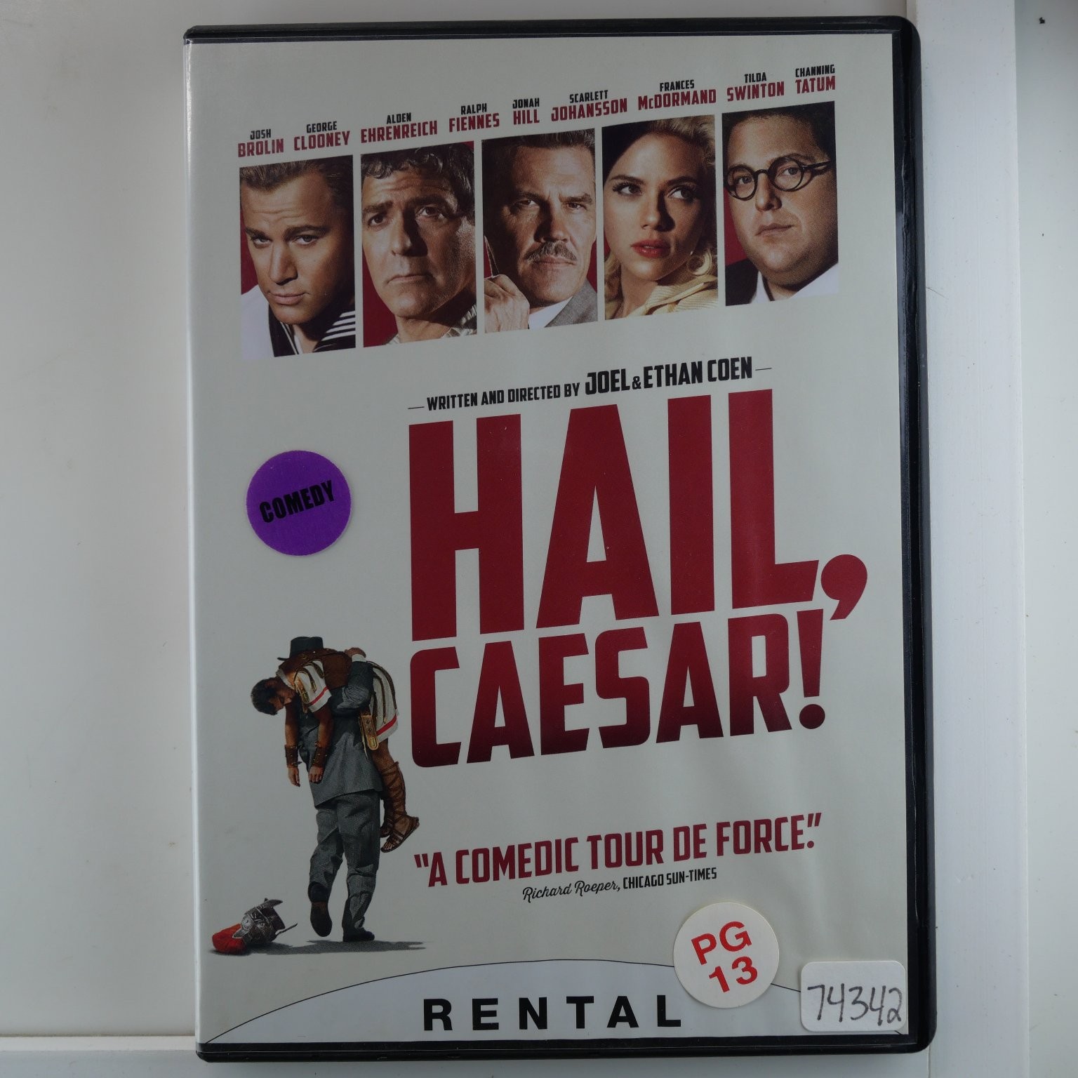 HAIL, CAESAR! DVD 2016 Joel & Ethan Coen George Clooney Scarlett Johansson