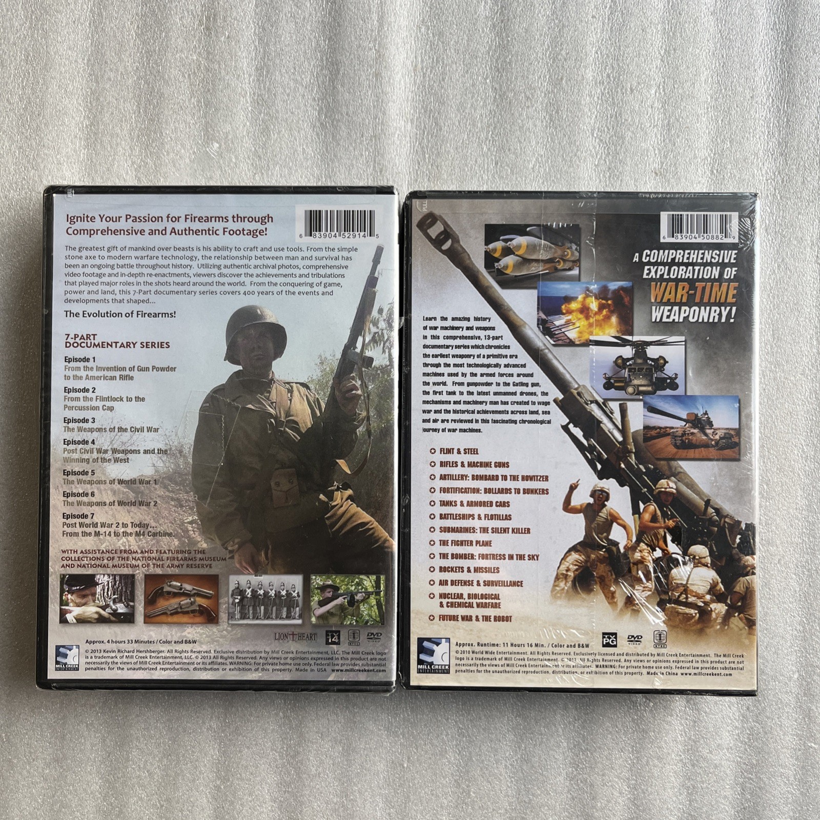 Amazing War Machines + Uncommon Valor + Guns + Medal Honor DVD Lot NEW w Fraying