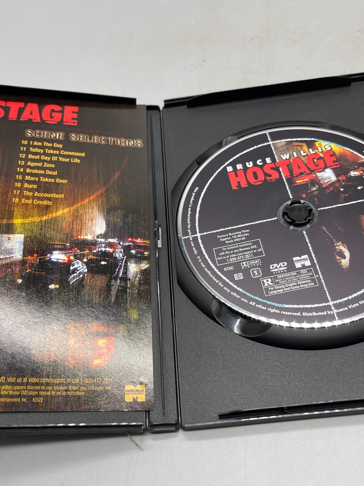 hostage every second counts dvd Bruce Willis rated R 113 minutes English READ