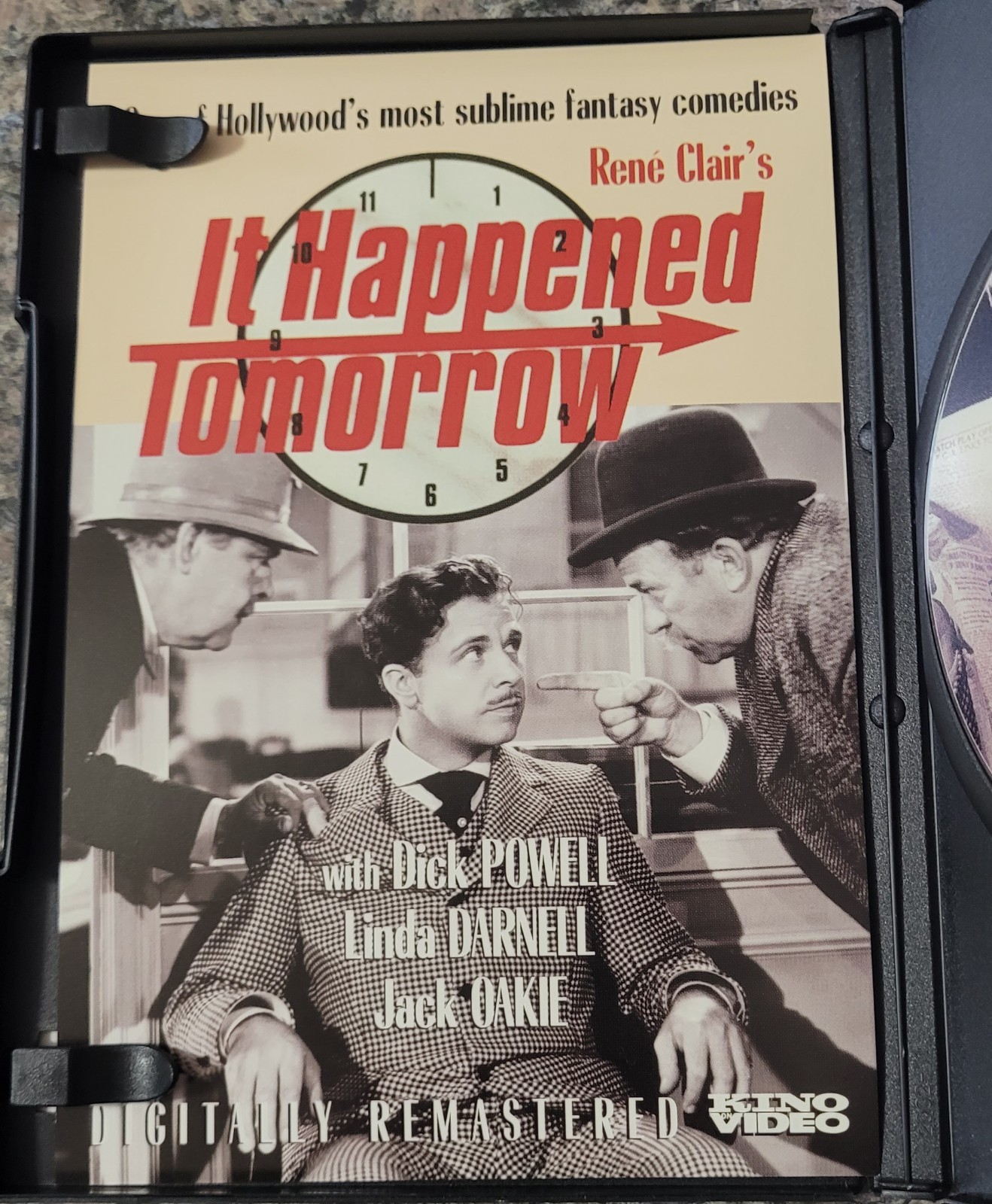 It Happened Tomorrow 1944 (2003 Kino Lorber DVD W/Insert) NEVER TRUST STOCK PICS