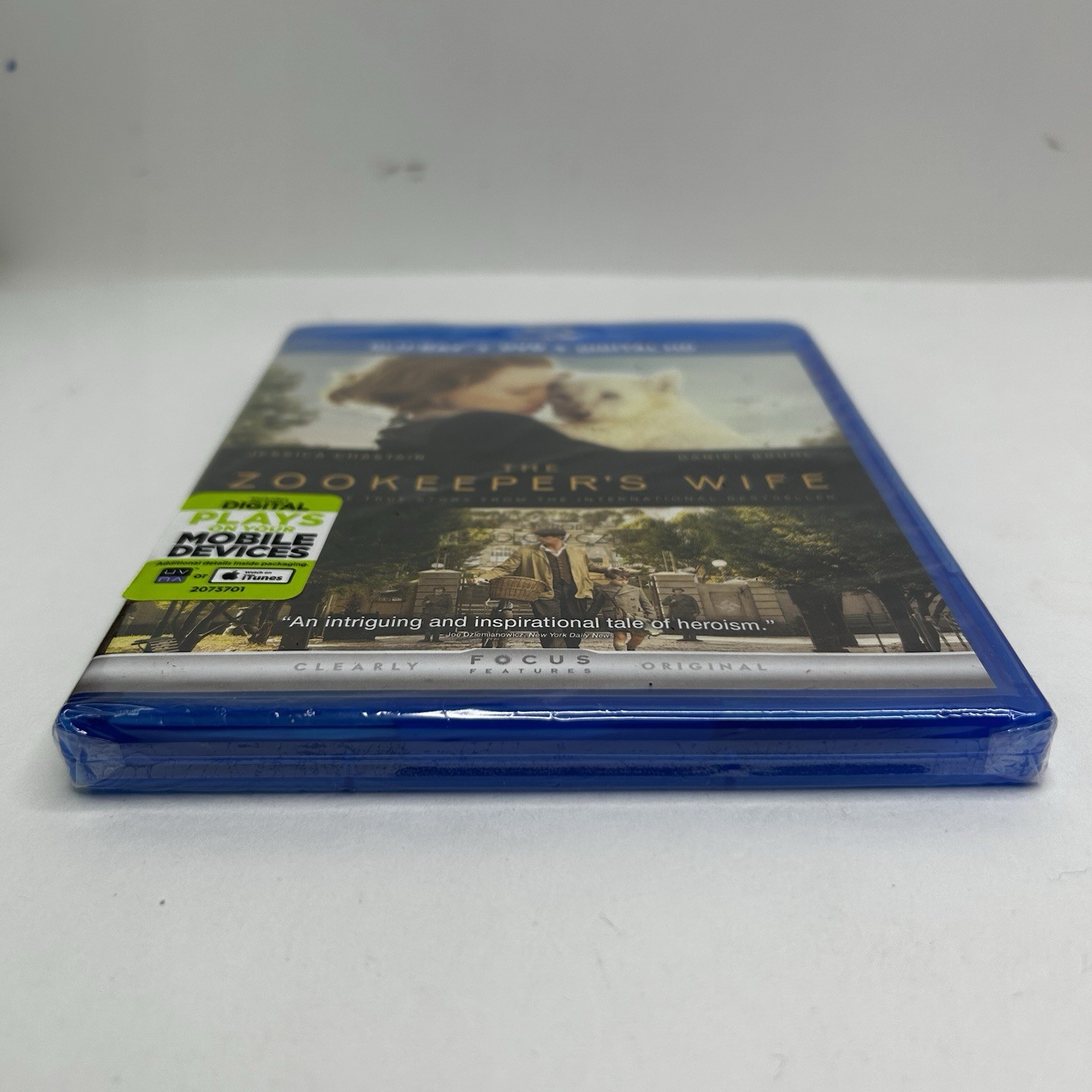 The Zookeeper’s Wife Blu-ray 2017 Jessica Chastain Daniel Brühl Niki Caro – NEW