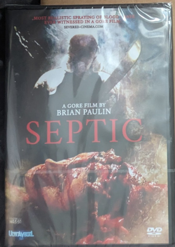 Septic: A Gore Film by Brian Paulin DVD UltraVisual Signed Insert Card Reg 2 PAL