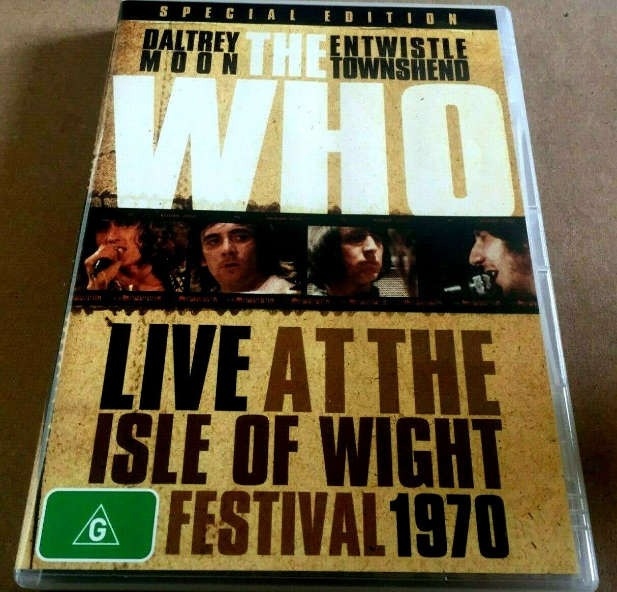 The Who – Live At Isle Of Wright 1970 – Special Edition 134 min- PAL Mint – DVD