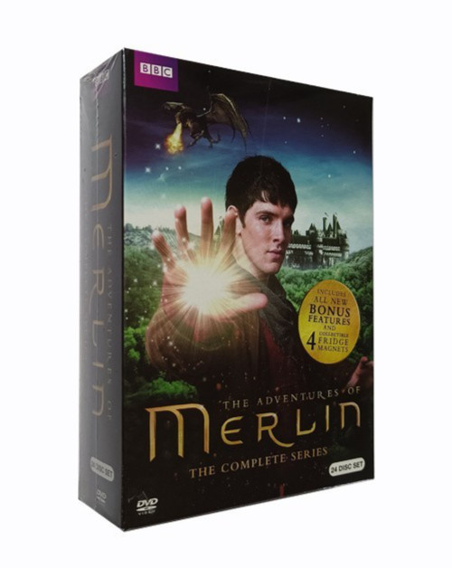 Merlin: The Complete TV Series, Seasons 1-5 (DVD, 2014, 24-Disc Set) Series!