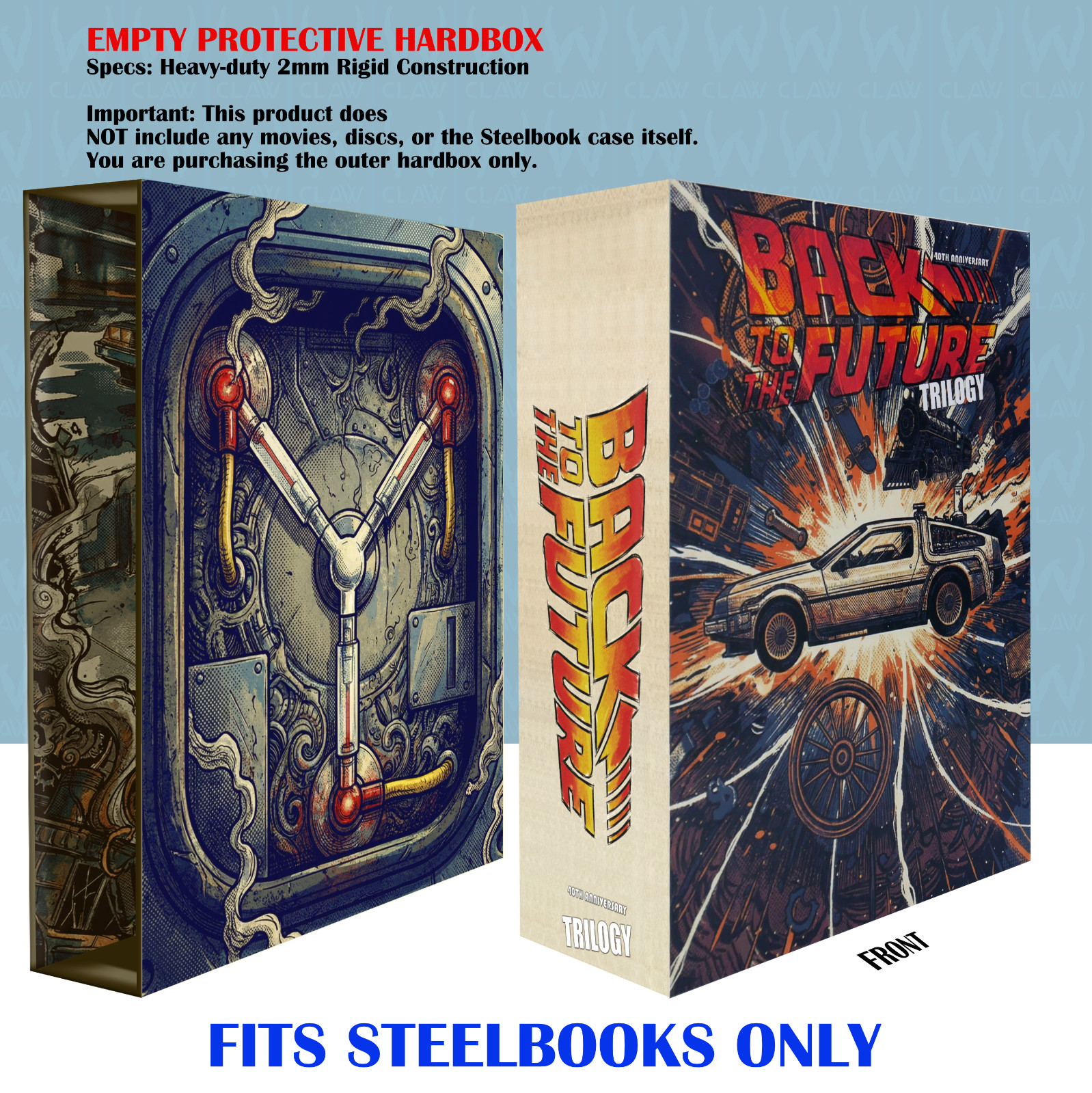 Back to the Future Trilogy HardBox For Steelbook (No Steelbook, No Movies)