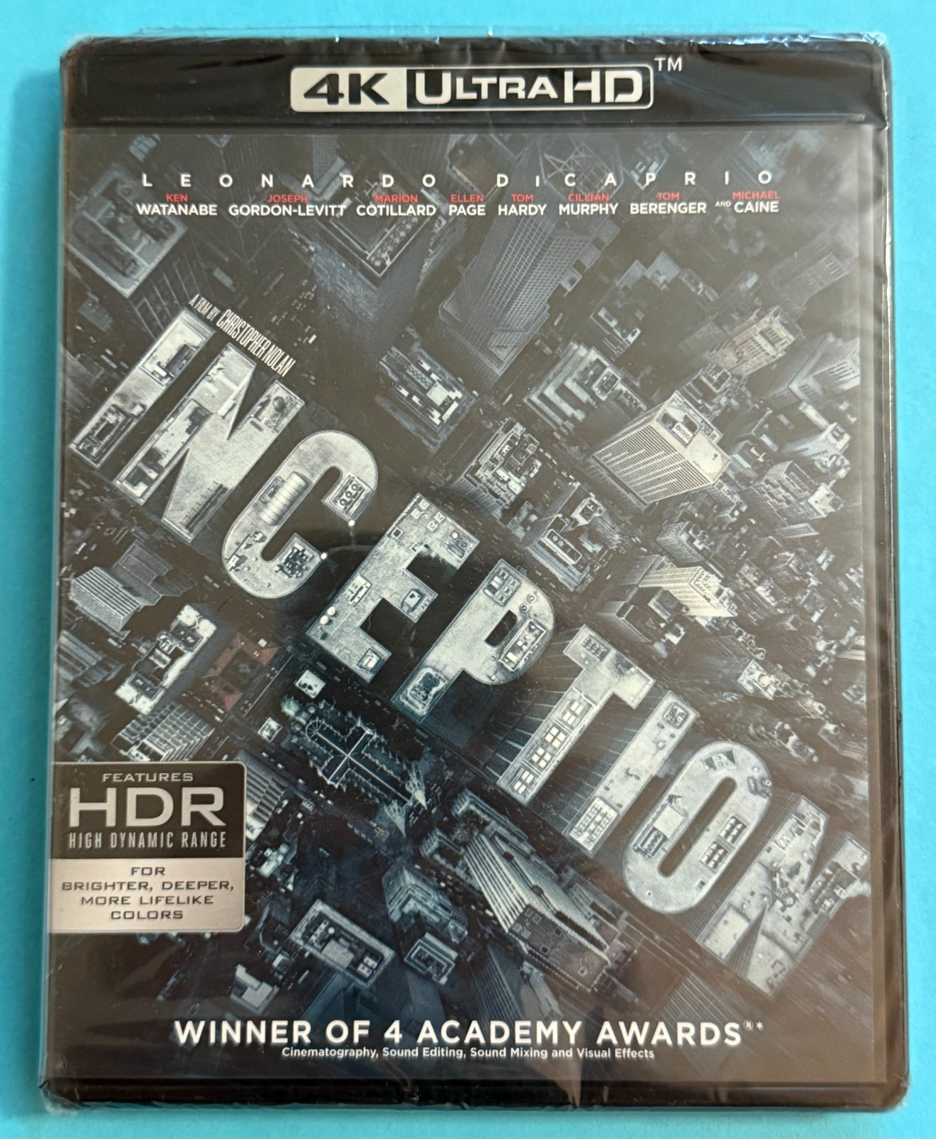 Inception 4K UHD Blu-ray Leonardo DiCaprio New/Sealed