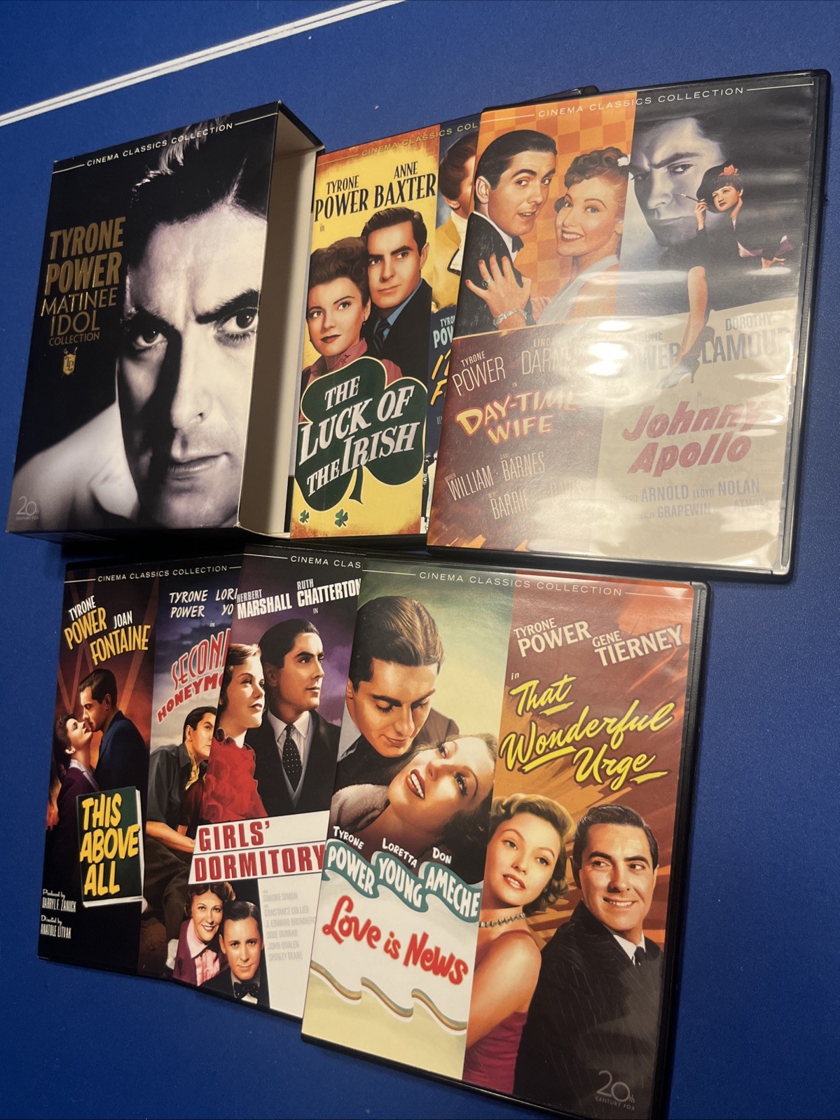 Tyrone Power Matinee Idol Collection (DVD, 2008, 5-Disc Set) 10 Films RARE