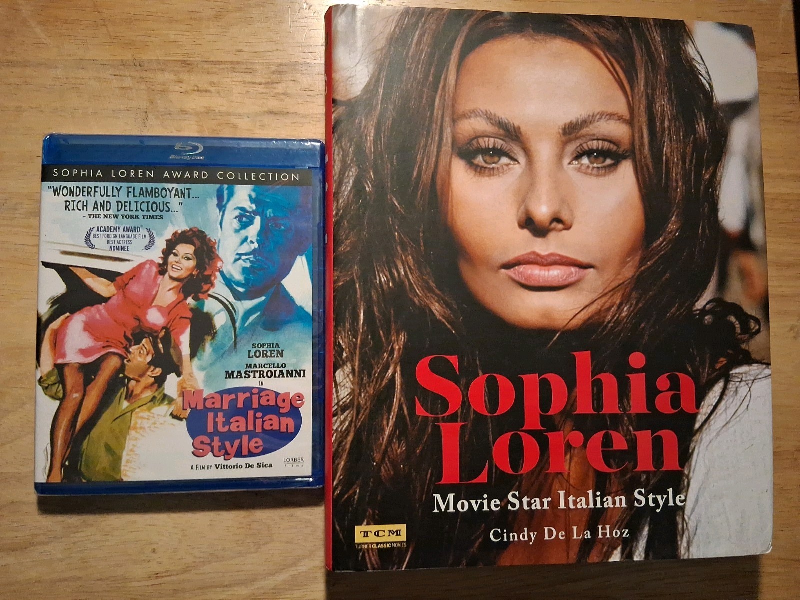 Sophia Loren Movie and Book Lot Marriage Italian Style Blu-ray New Sealed