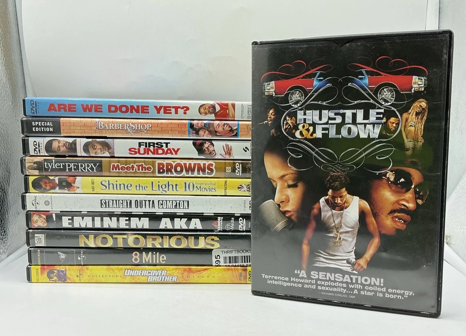 DVD Lot of 11: Hustle & Flow, Barbershop, Notorious, Straight Outta Compton +7