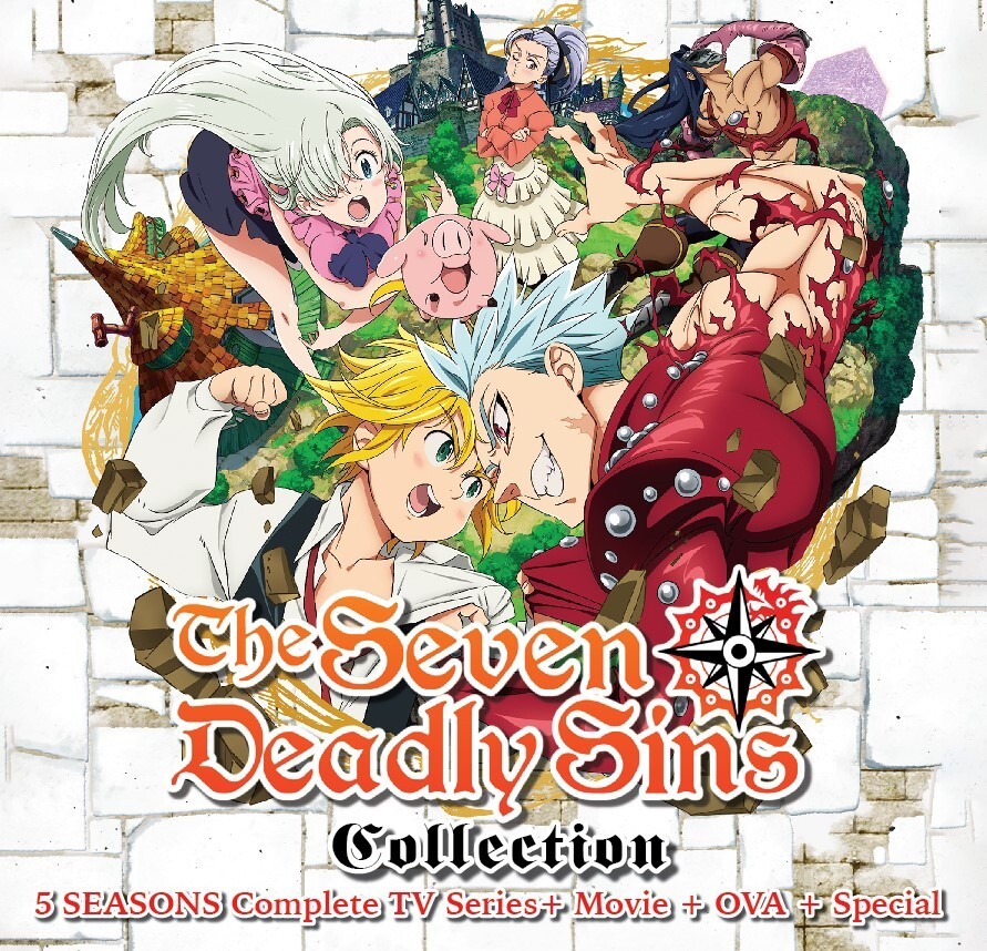 THE SEVEN DEADLY SINS COLLECTION (SEASON 1-5) – DVD (100 EPS+4 MOVIES) (ENG DUB)