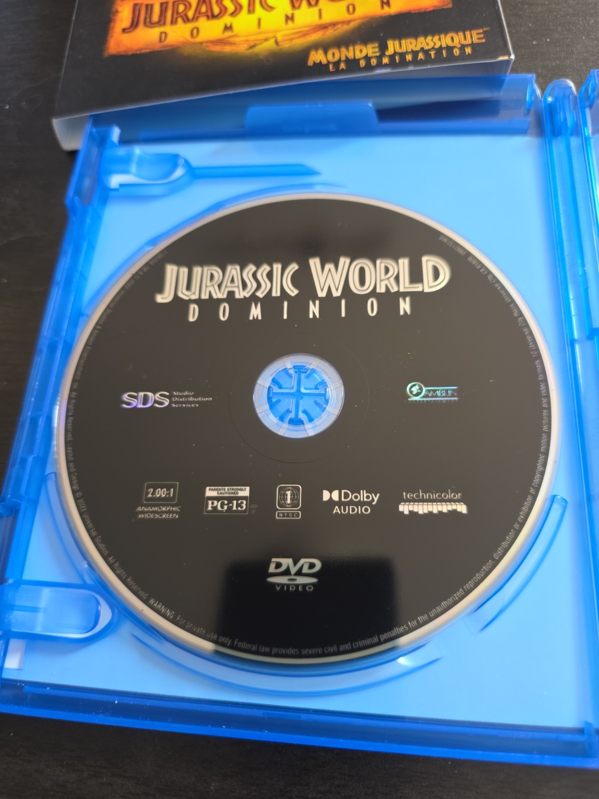 Jurassic World Dominion W/Slip Cover (Blu Ray, 2022)