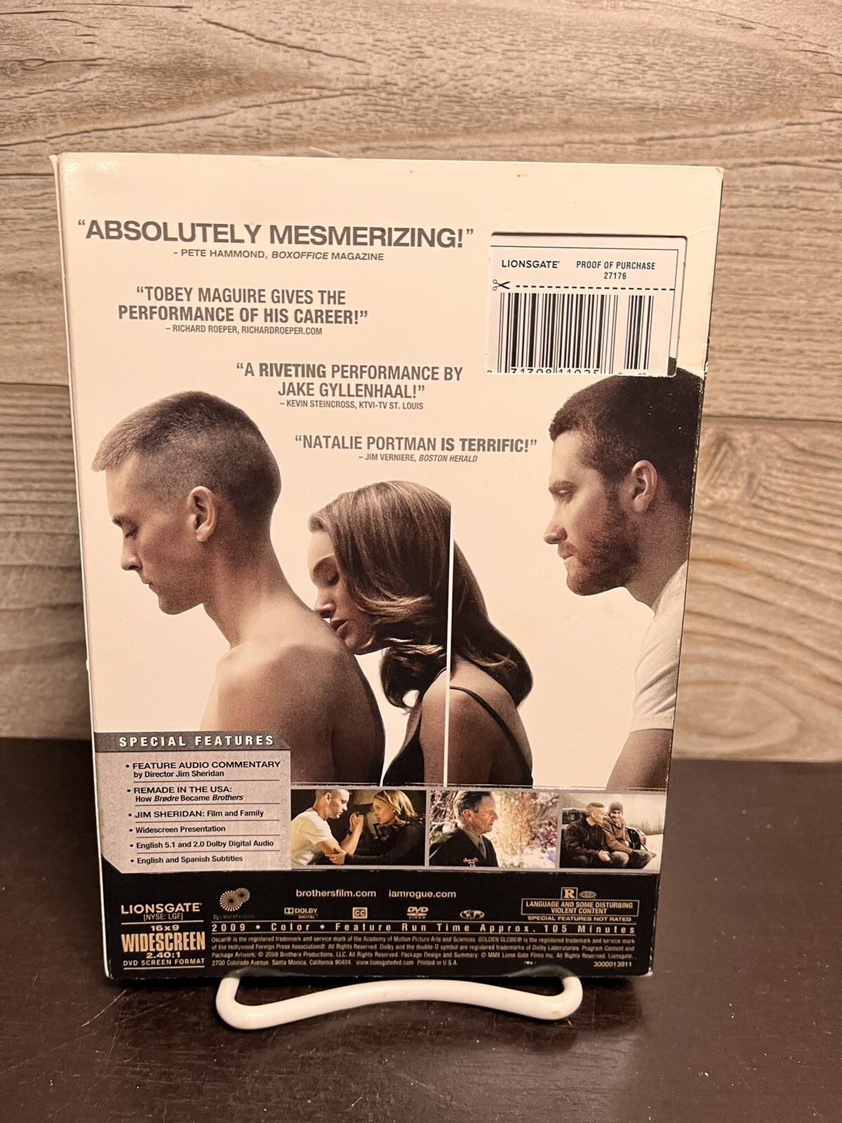 Brothers DVDs Tobey Maguire Jake Gyllanhall Natalie Portman Good Condition
