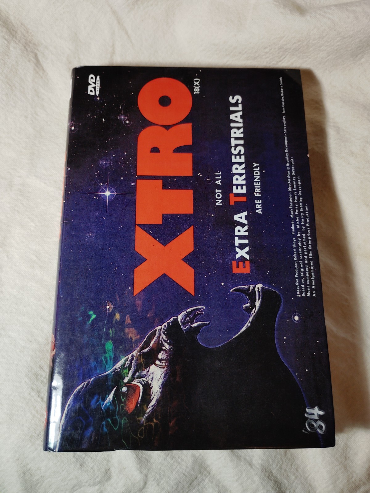 XTRO 1982 European Hardbox DVD PAL Region 2 All Extra Terrestrials Are Friendly