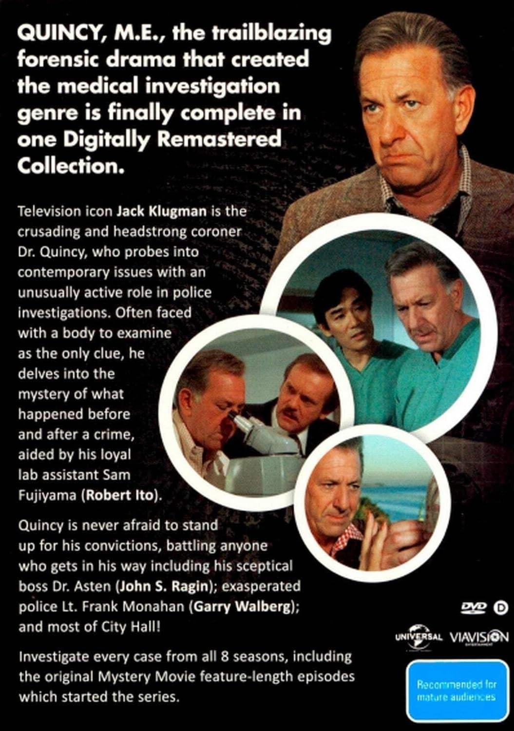 Quincy, M.E.: The Complete Collection (1-8 Seasons) DVD [Region Free]