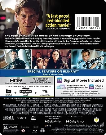 New Air Force One: 25th Anniversary (UHD + Blu-ray + Digital + Steelbook)