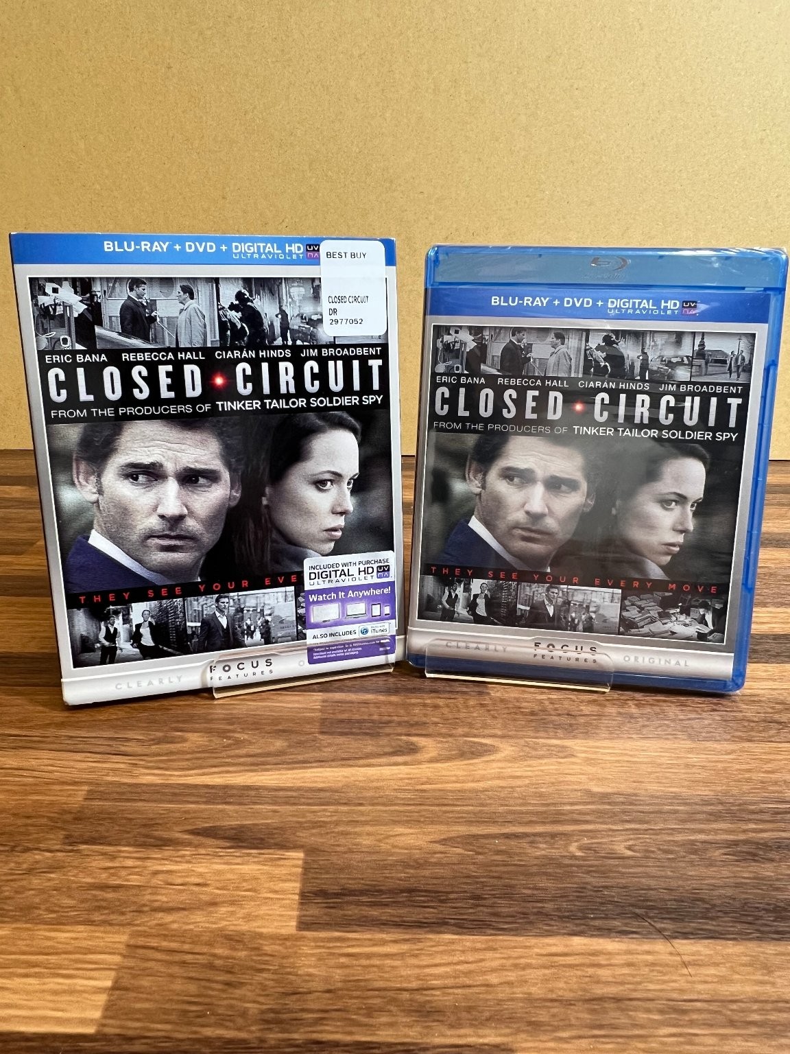 Closed Circuit Blu-ray DVD 2013 Eric Bana Rebecca Hall Digital HD Focus Features