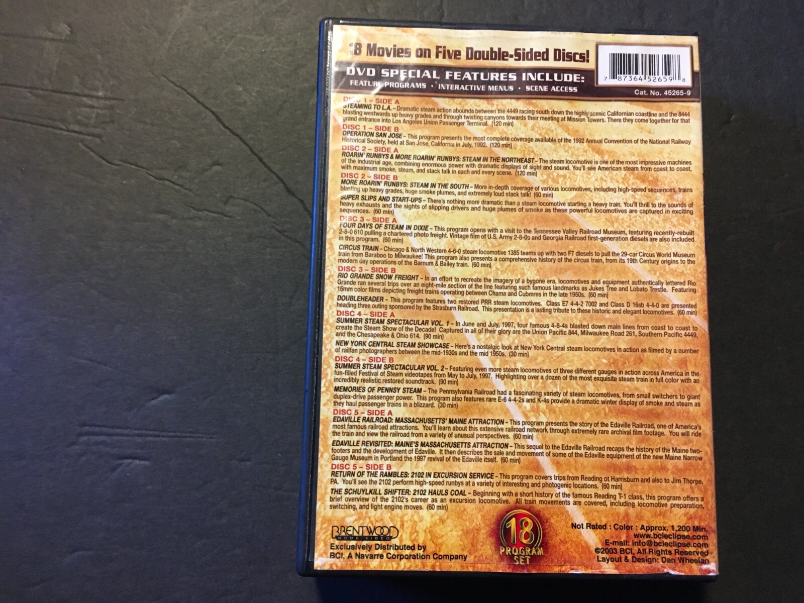 Steam Trains 18 Program Set 20 Hours