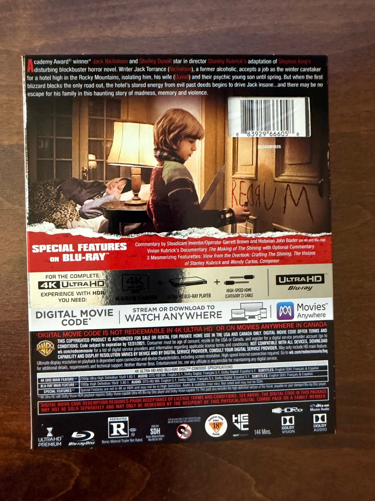 The Shining (4K) W/Slipcover