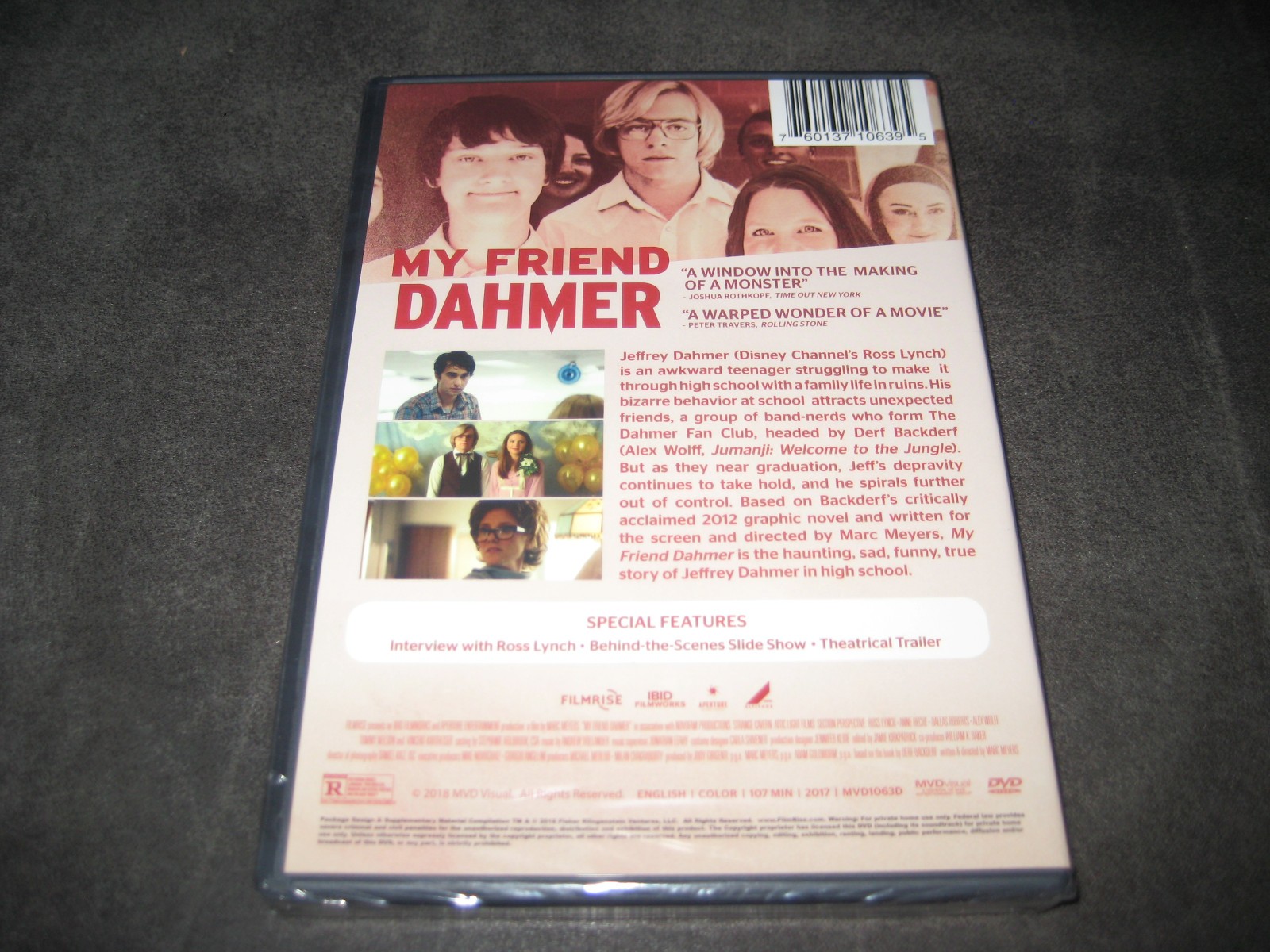 MY FRIEND DAHMER (DVD 2017) BRAND NEW – R -WS – BASED ON TRUE EVENTS – DRAMA
