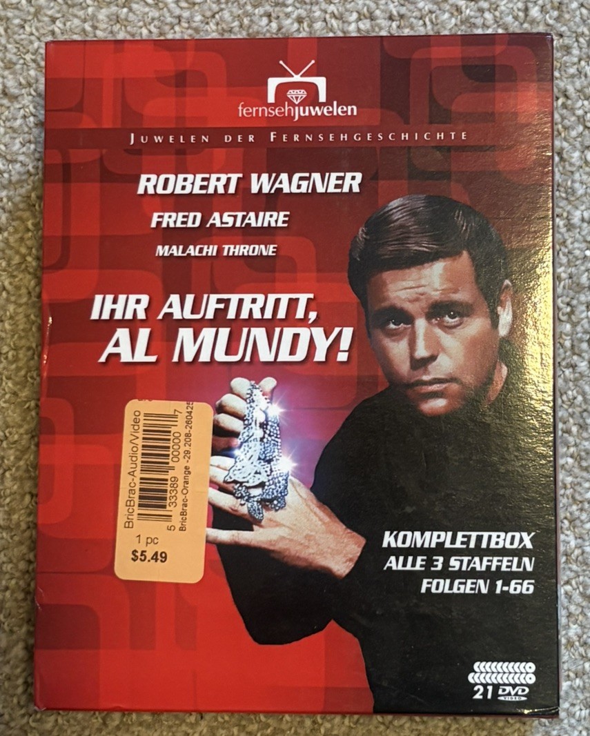 Complete Box Set Her Occurs Al Mundy ! Robert Wagner TV Series 21 DVD Edition