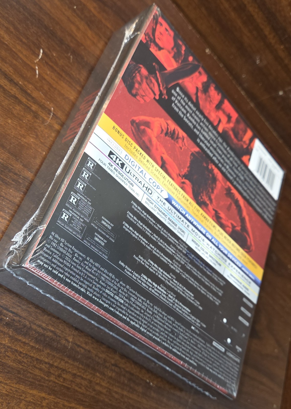 Rambo: The Complete Collection 1-5 (DigiPack) (4K)-NEW (Sealed)-Free Box Shippin