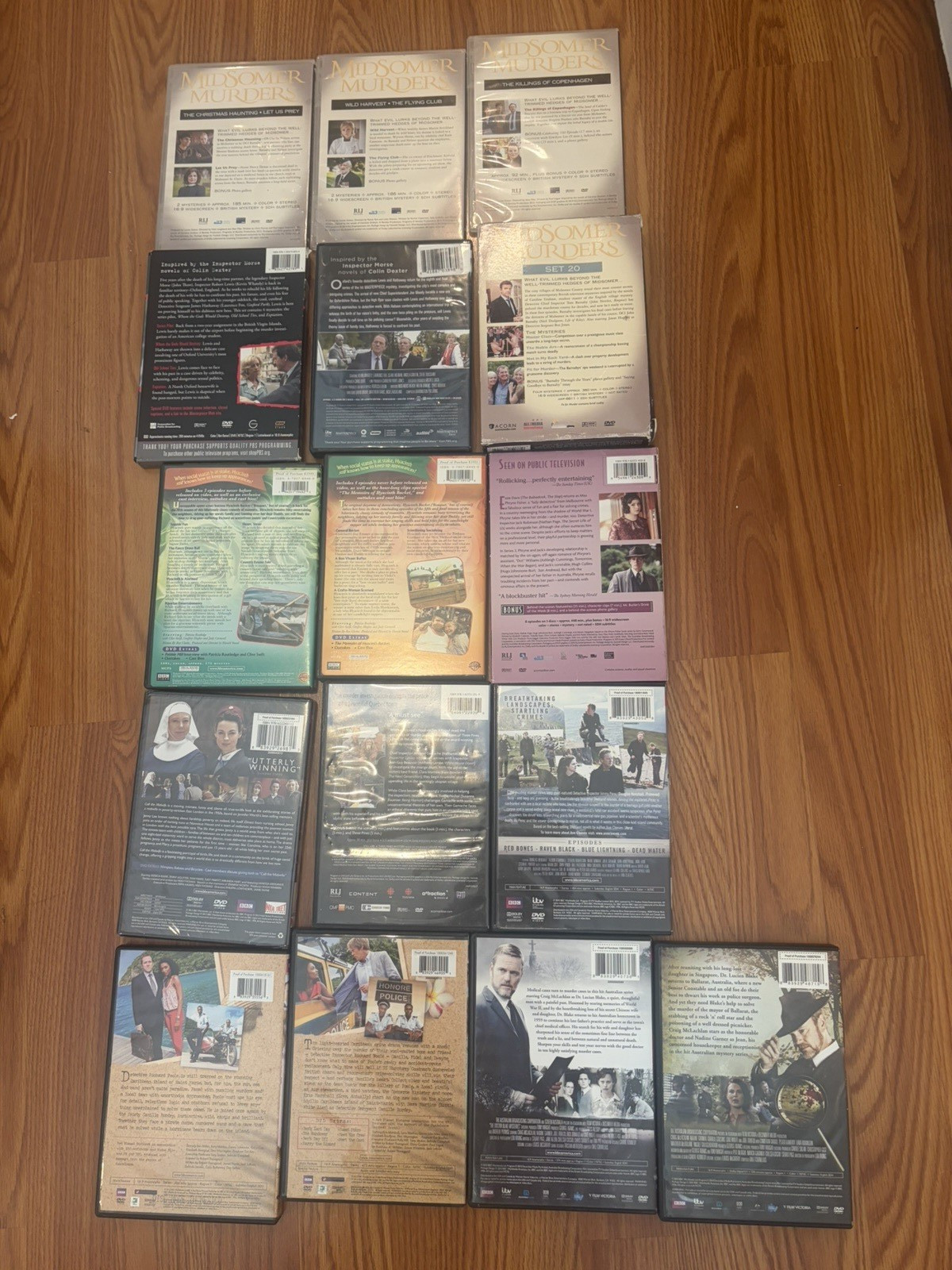 Lot of 16 British Mysteries Series BBC Acorn DVDs