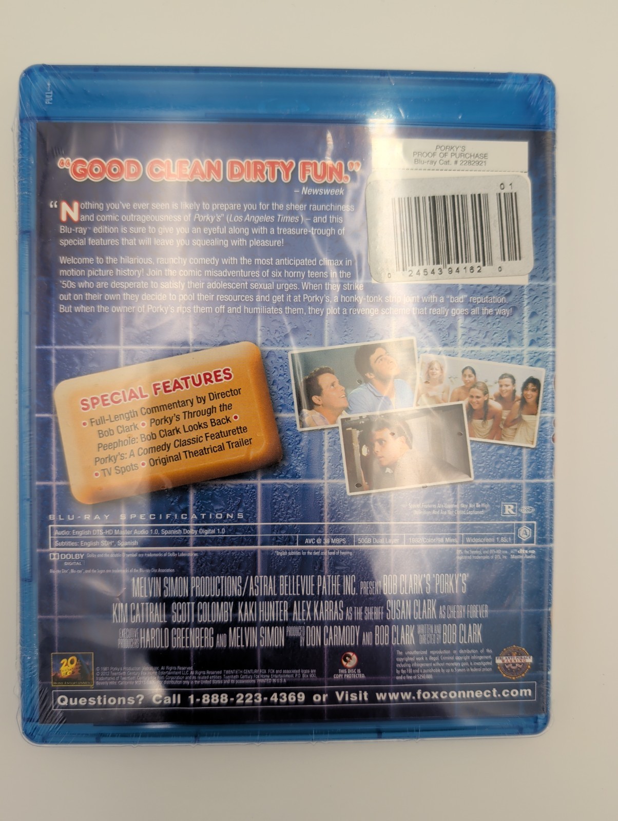 Rare Porky’s (Blu-Ray, 1981) Sealed