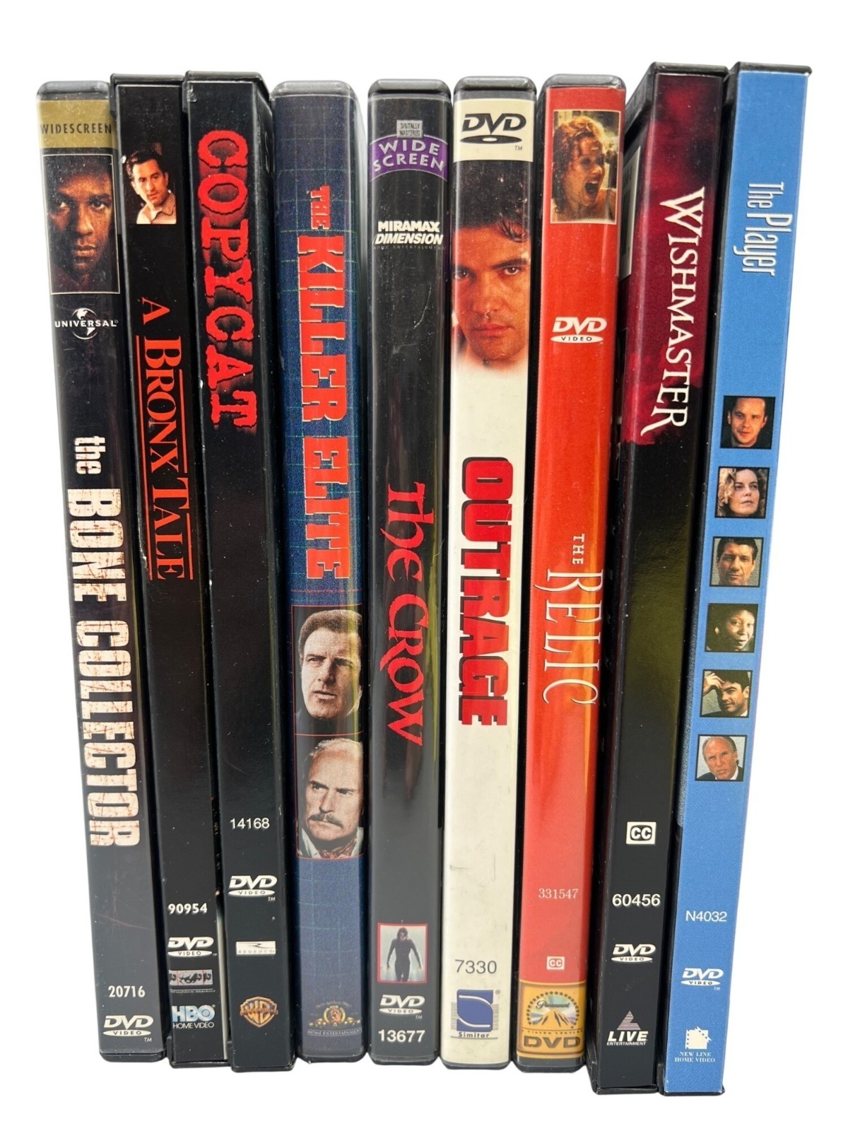 Lot (9) Thriller Horror Drama DVDs Movie Night Cheap Date The Crow WishMaster