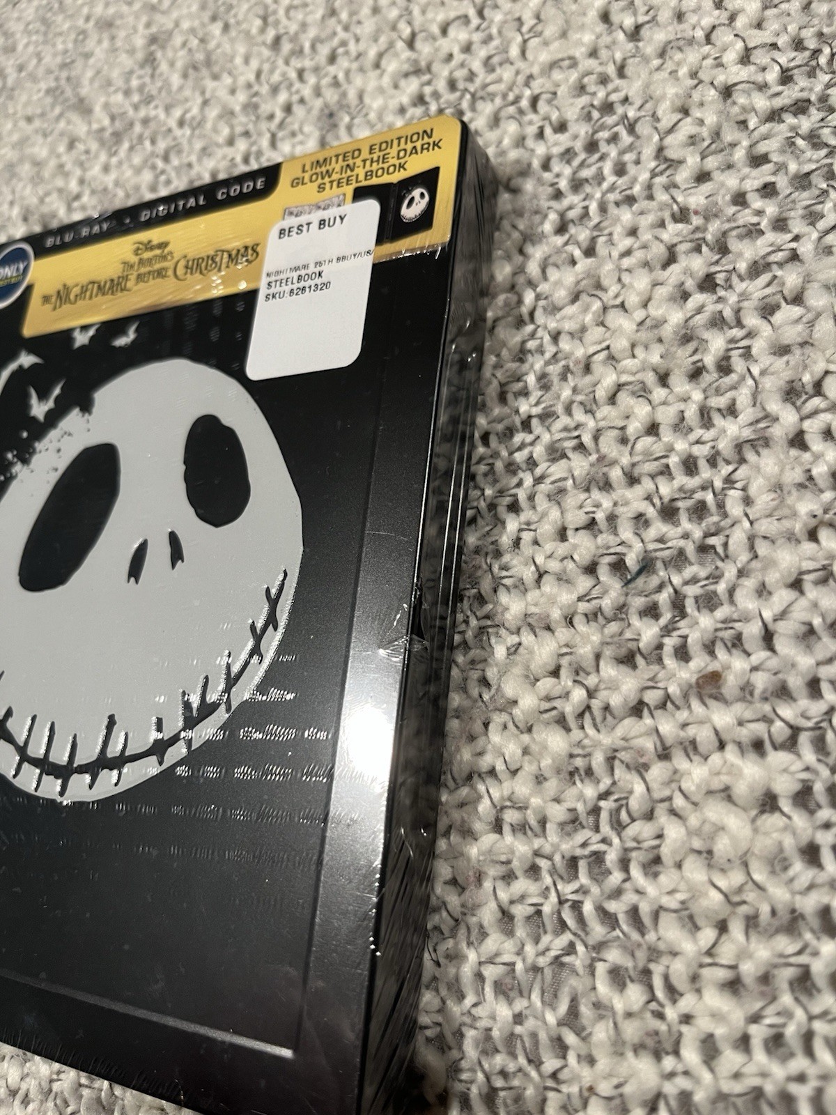The Nightmare Before Christmas Blu-ray STEELBOOK Best Buy RARE Oop NEW Glow-Dark