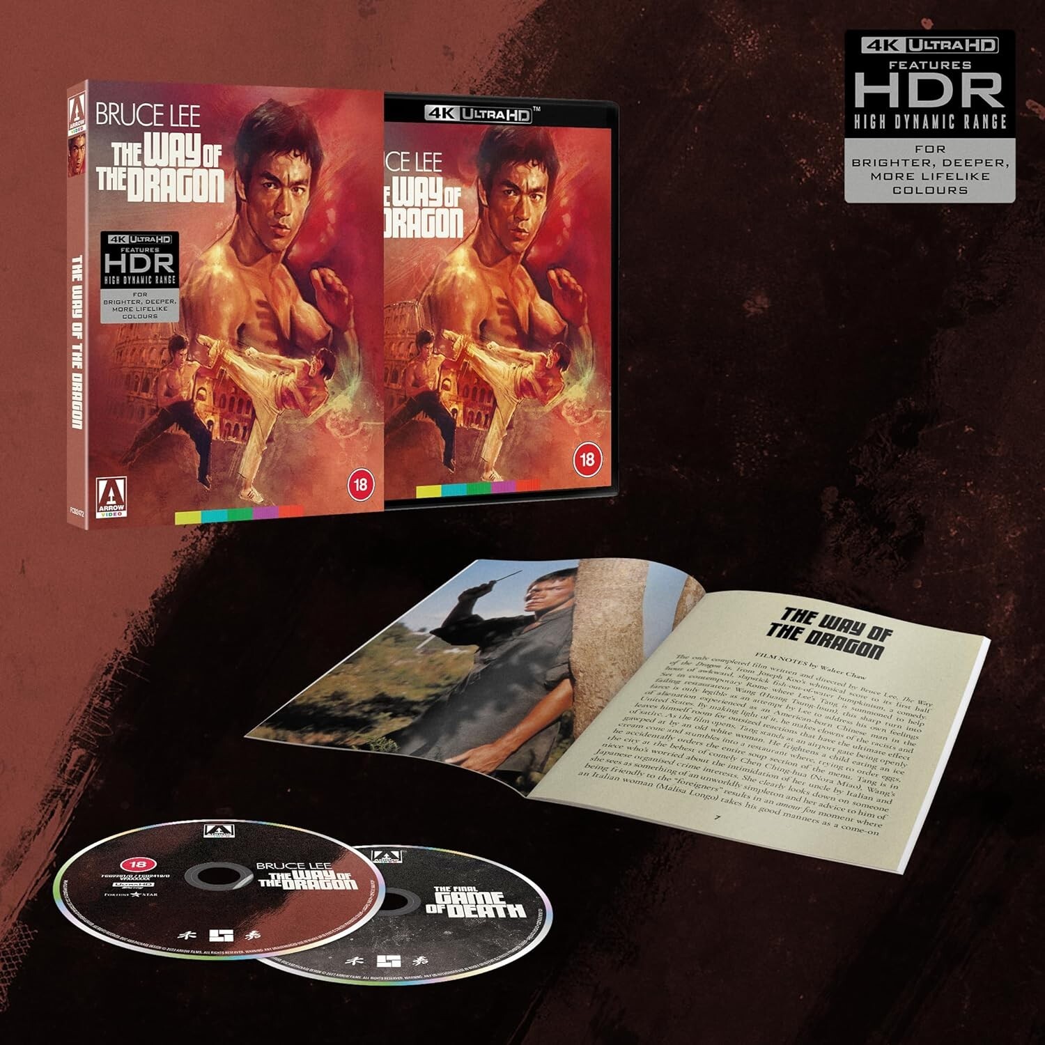 The Way of the Dragon / Big Boss / Fist of Fury / Game of Death 4K UHD LtdEd NEW