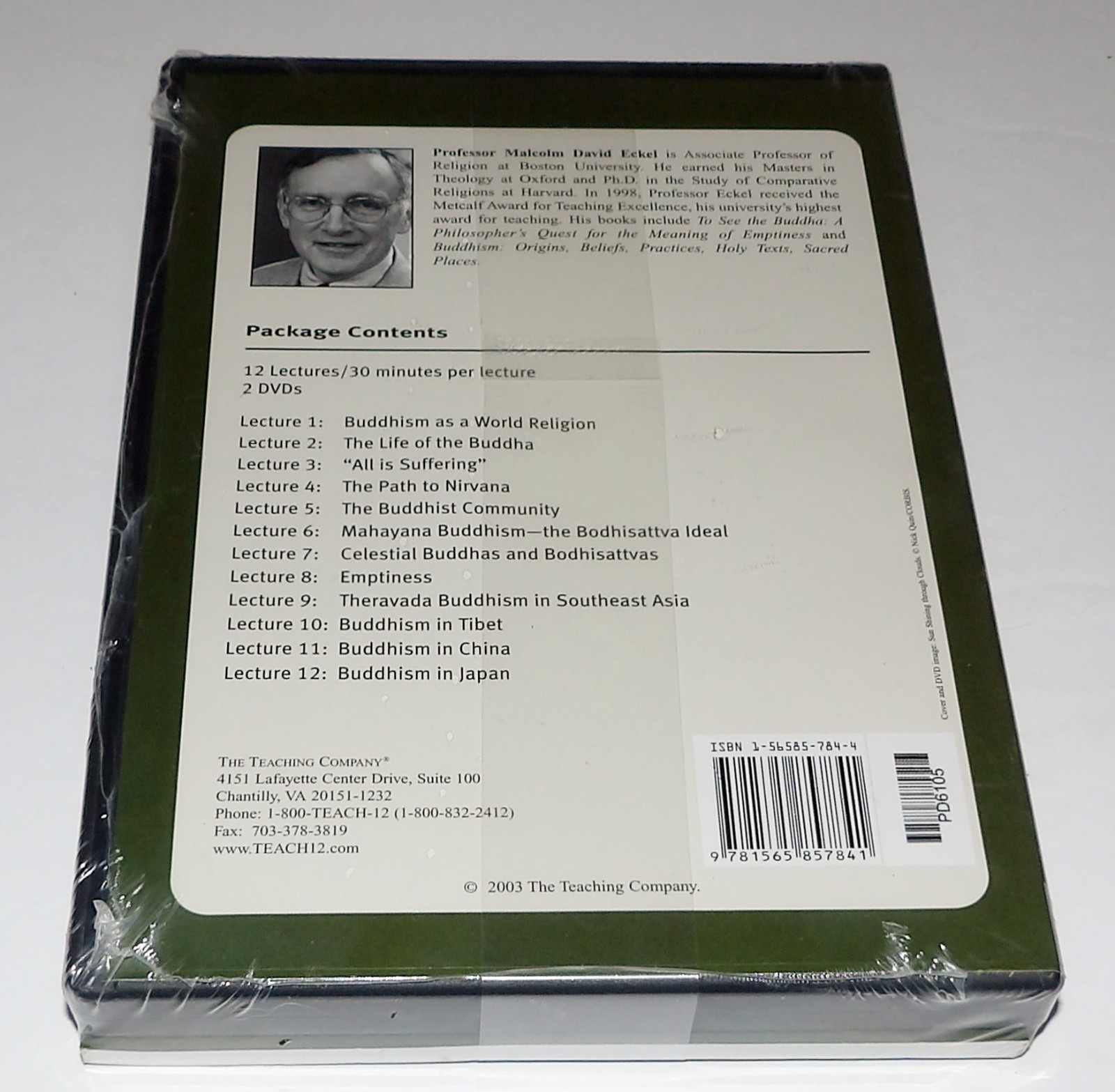 BRAND NEW FACTORY SEALED DVD – GREAT WORLD RELIGIONS : BUDDHISM – 360 MIN.